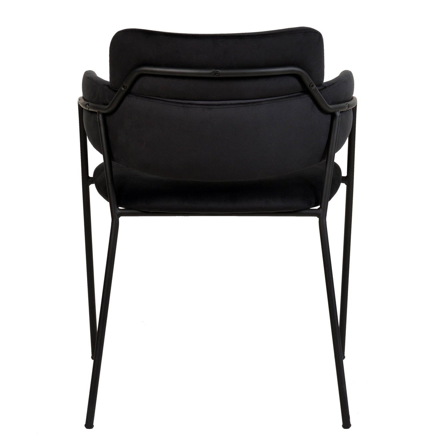 Axis Upholstered Dining Chair with Powder-Coated Stainless Steel Legs Set of 2