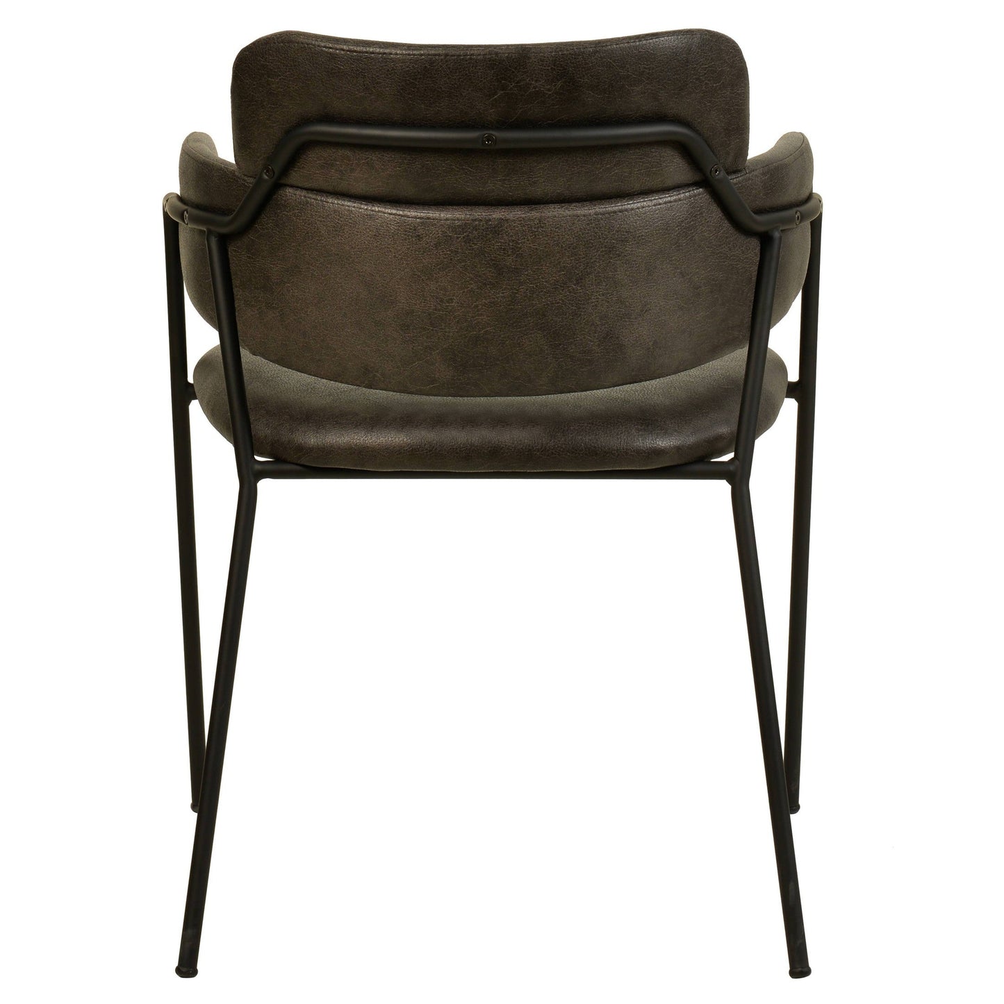 Axis Upholstered Dining Chair with Powder-Coated Stainless Steel Legs Set of 2