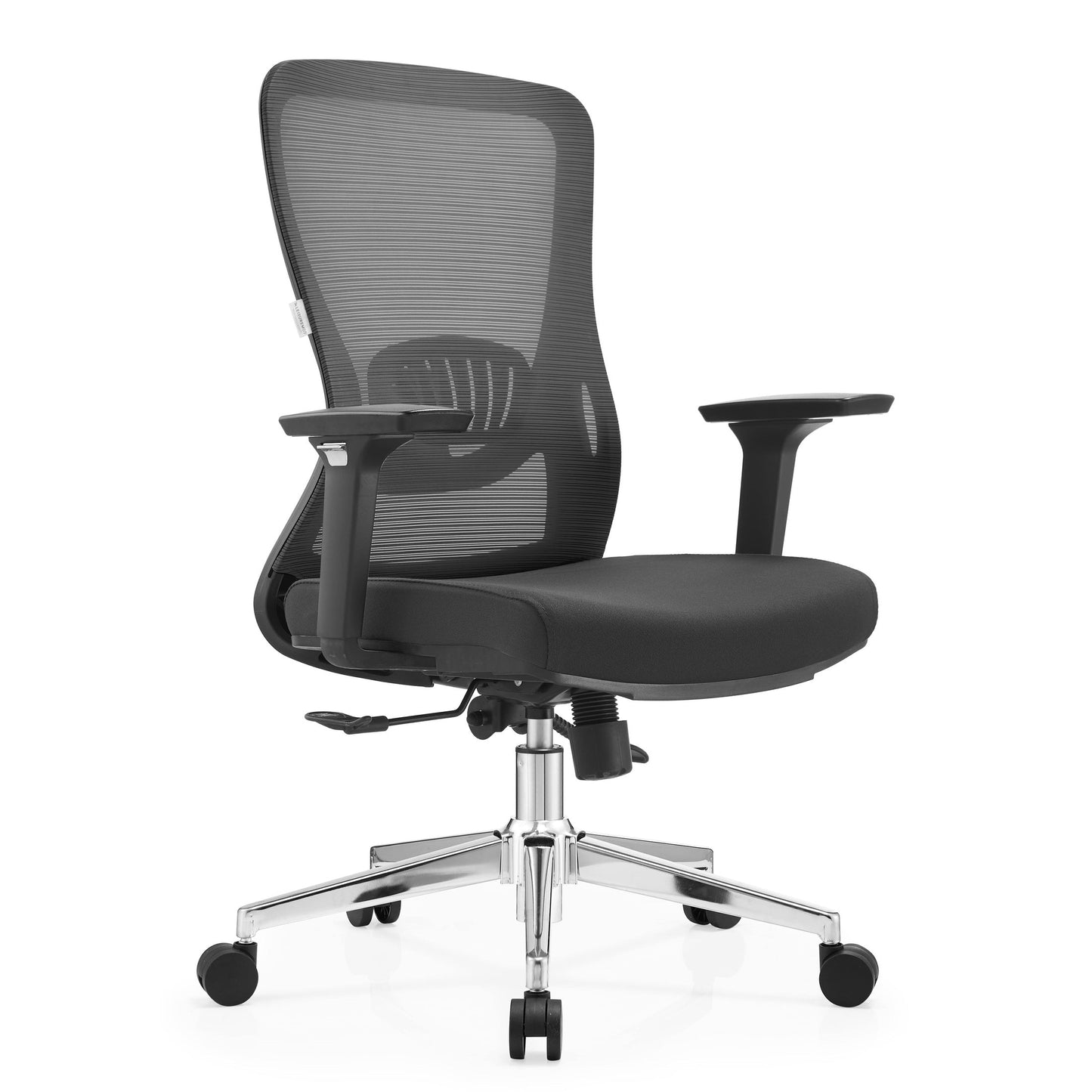 Adorit Mid-Back Adjustable Office Chair Upholstered in Cotton with Mesh Back