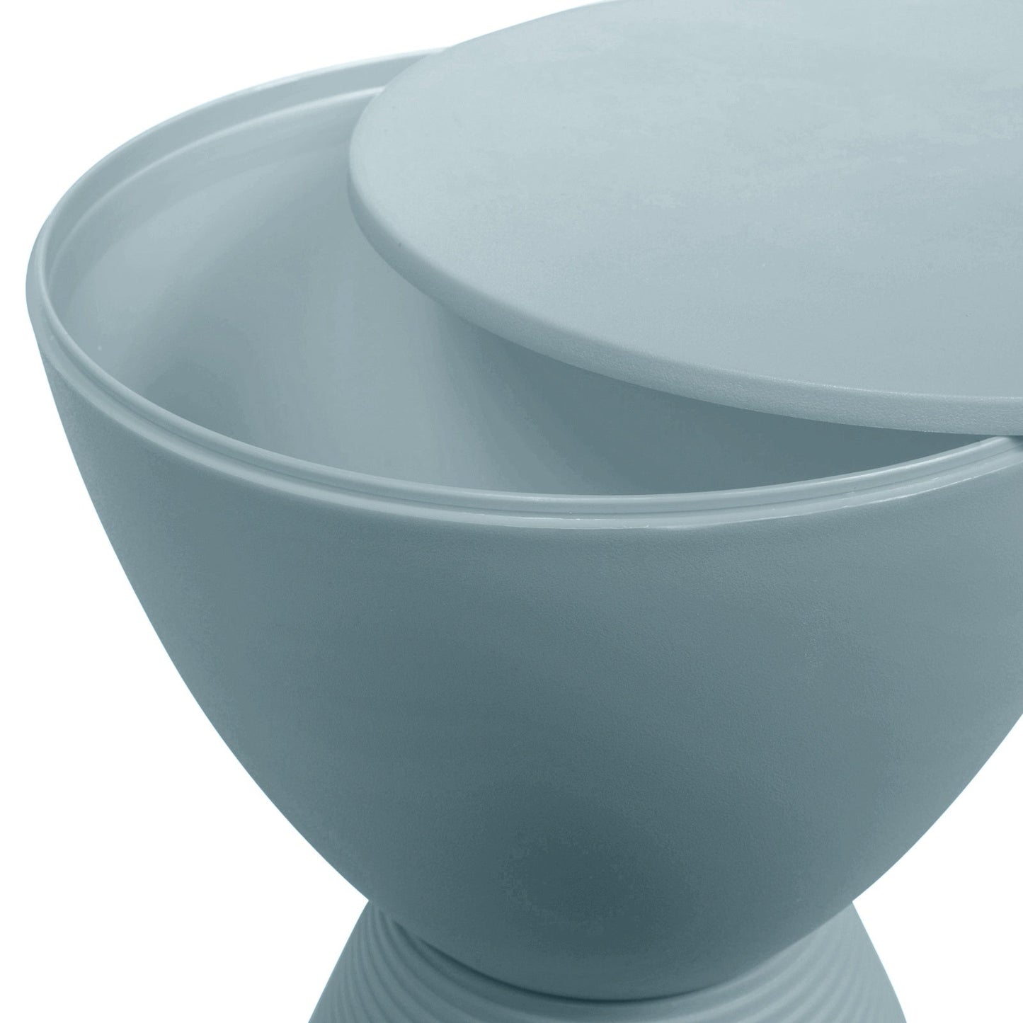 Boyd Storage Round Side End Table in Polypropylene Plastic