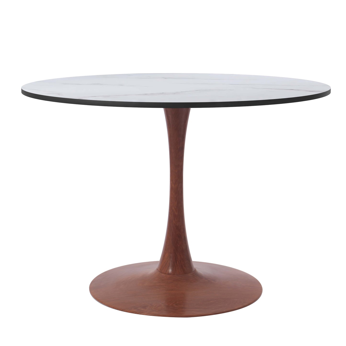 Bristol 35" Round Dining Table Wood Transfer Cherry/Natural/Walnut Base with MDF Table Top