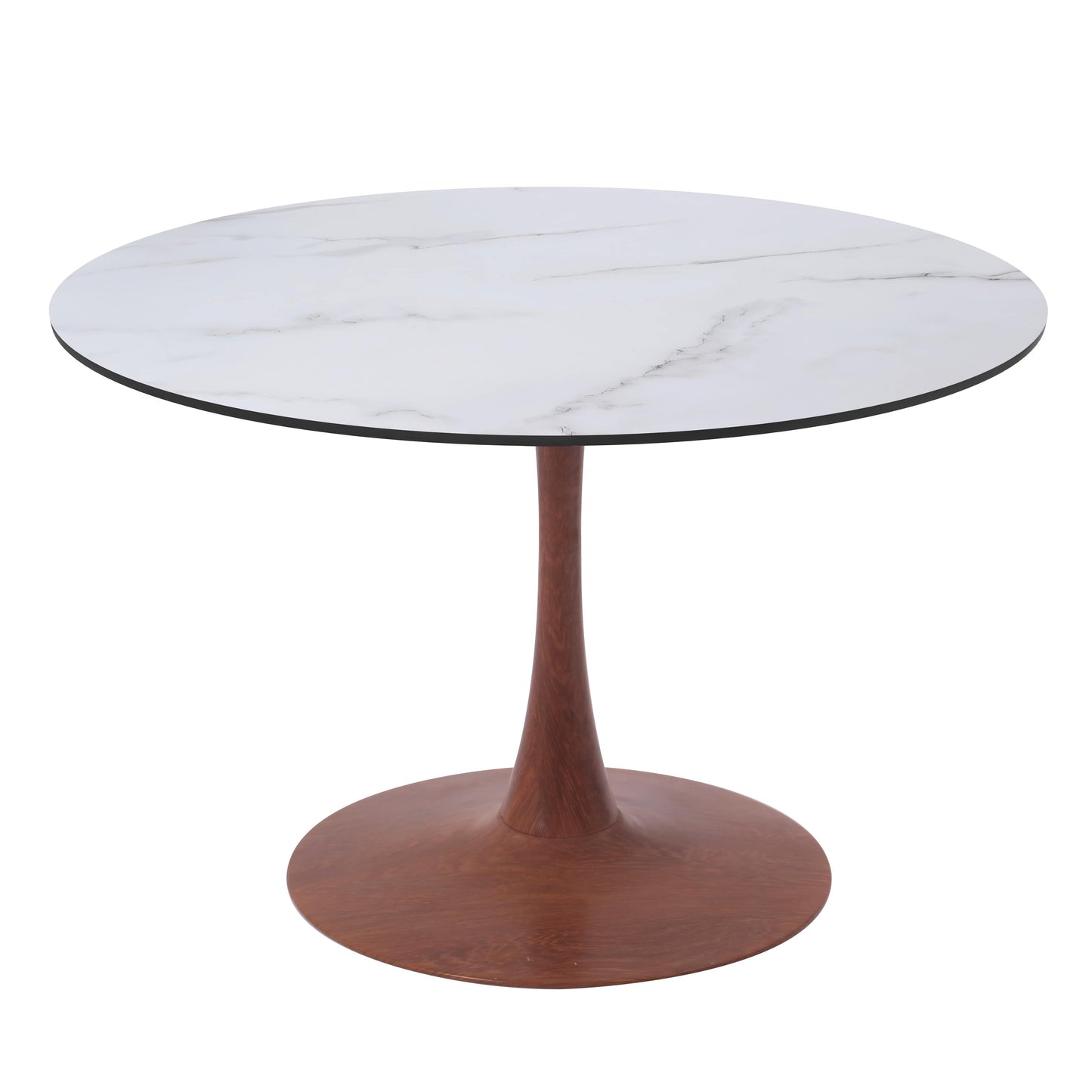 Bristol 35" Round Dining Table Wood Transfer Cherry/Natural/Walnut Base with MDF Table Top
