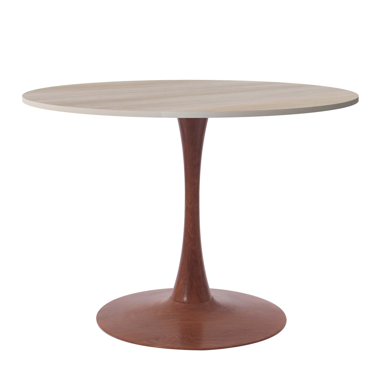 Bristol 35" Round Dining Table Wood Transfer Cherry/Natural/Walnut Base with MDF Table Top