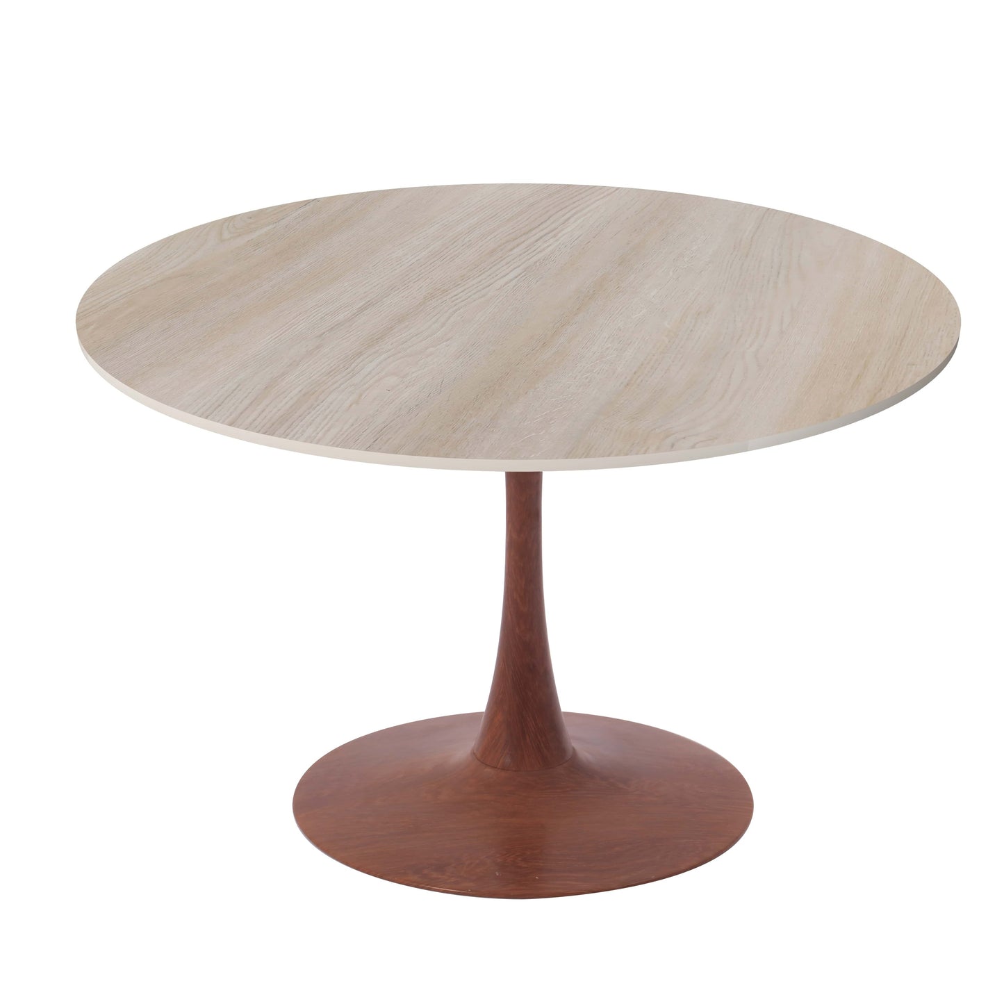 Bristol 35" Round Dining Table Wood Transfer Cherry/Natural/Walnut Base with MDF Table Top