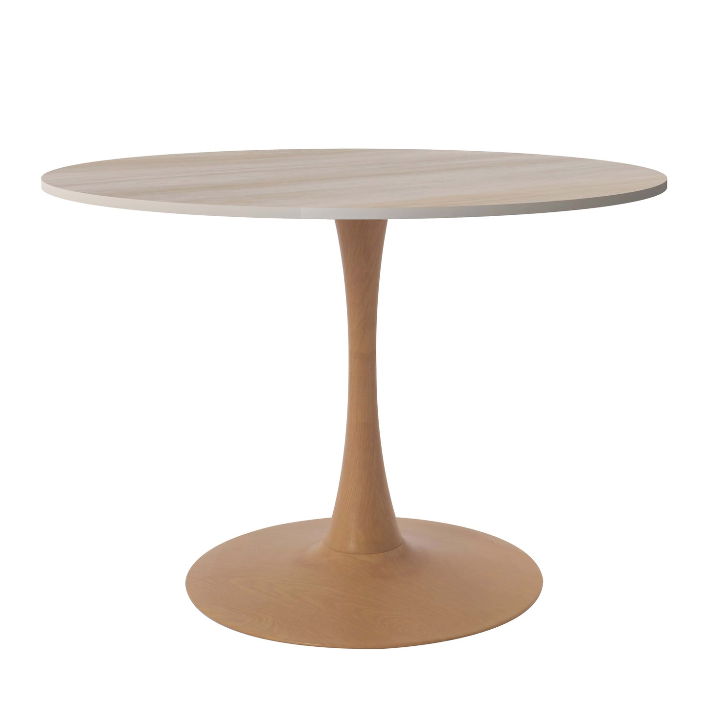 Bristol 35" Round Dining Table Wood Transfer Cherry/Natural/Walnut Base with MDF Table Top