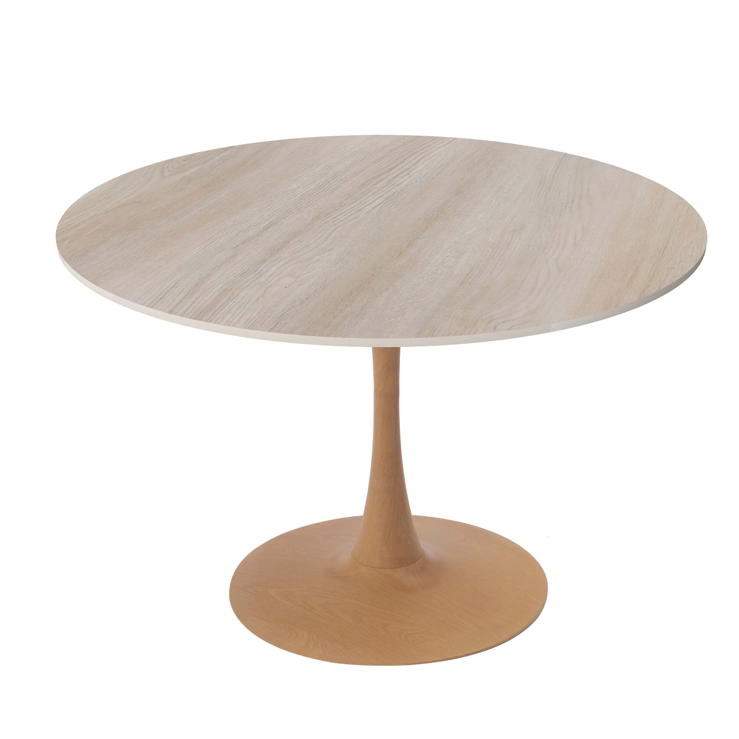 Bristol 35" Round Dining Table Wood Transfer Cherry/Natural/Walnut Base with MDF Table Top