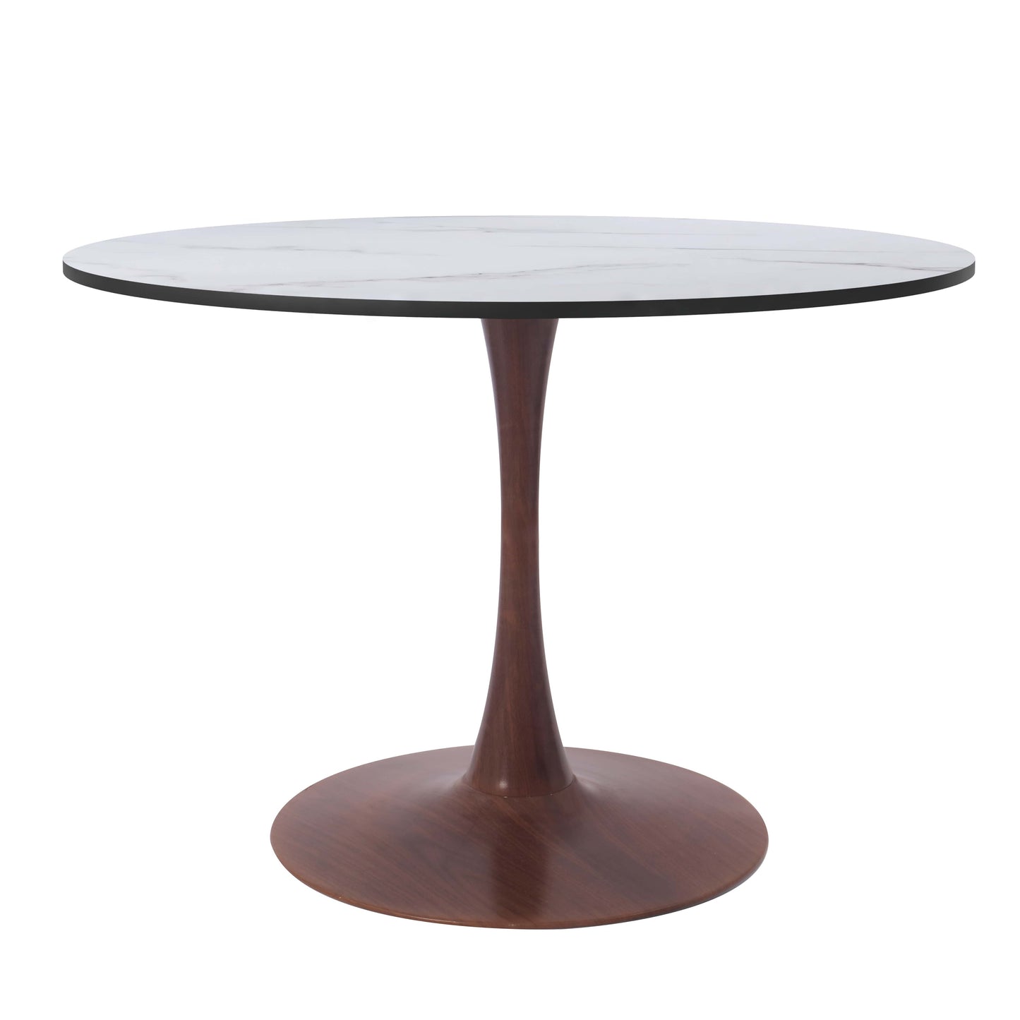 Bristol 35" Round Dining Table Wood Transfer Cherry/Natural/Walnut Base with MDF Table Top