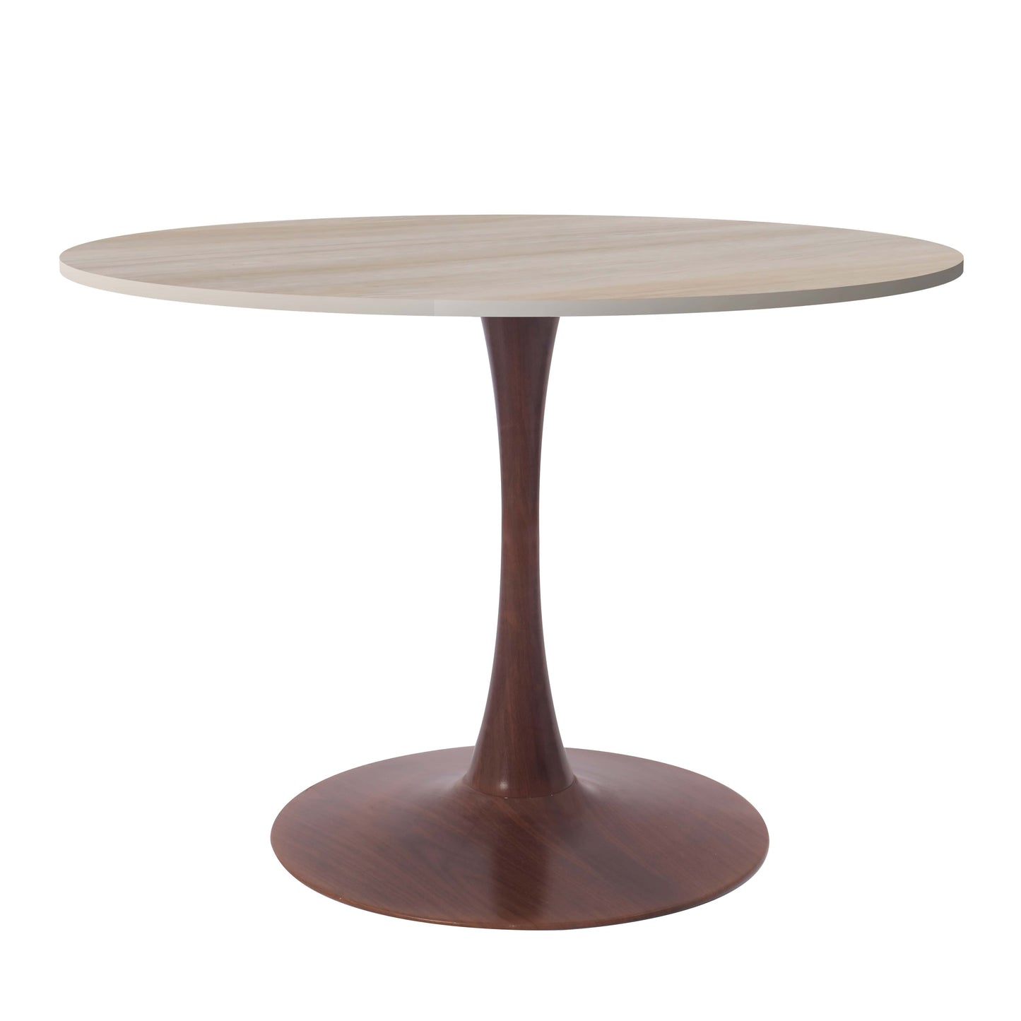 Bristol 35" Round Dining Table Wood Transfer Cherry/Natural/Walnut Base with MDF Table Top
