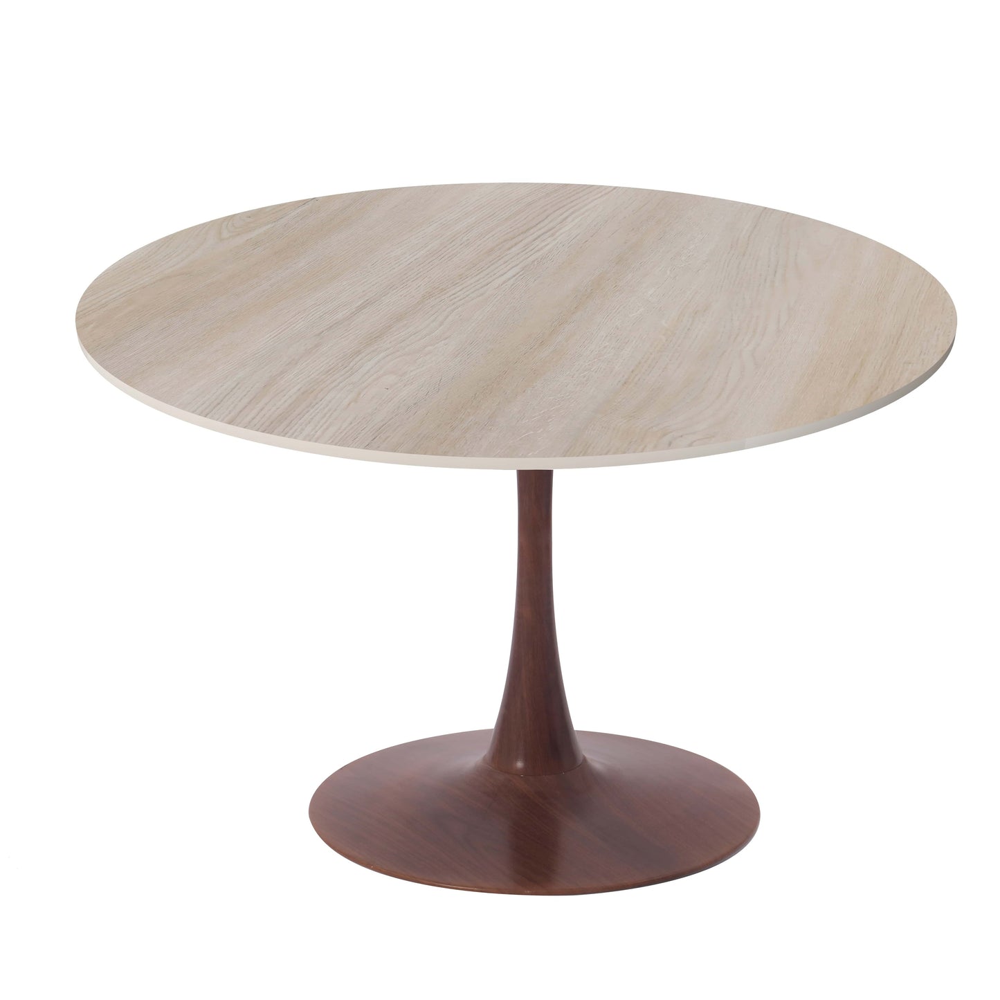 Bristol 35" Round Dining Table Wood Transfer Cherry/Natural/Walnut Base with MDF Table Top