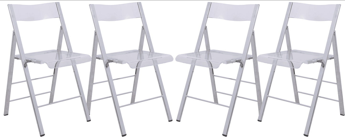 Menno Modern Acrylic Folding Chair