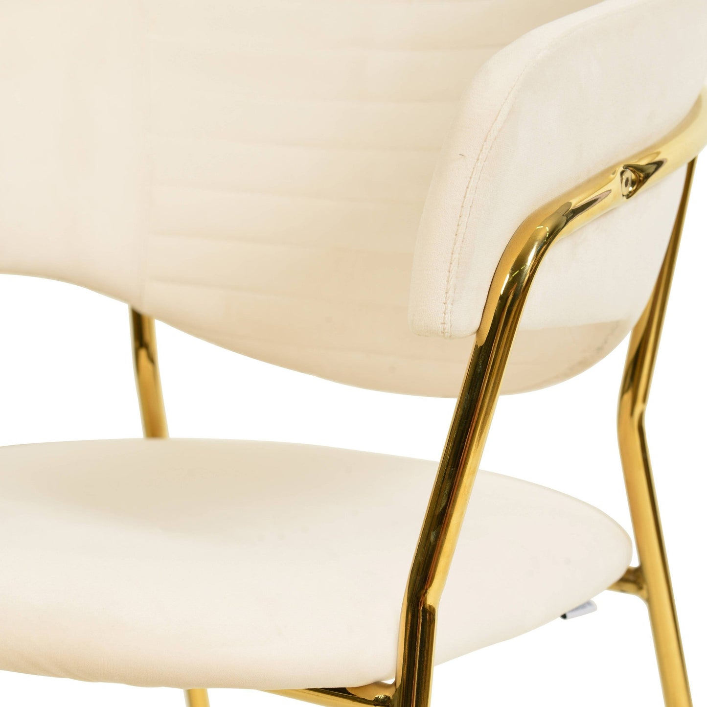 Bella Modern Dining Chair Upholstered in Leather With Stainless Steel Base Set of 2