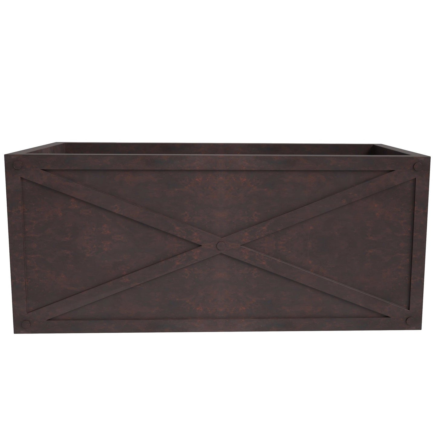 Bonsai Fiberglass and Clay Planter - Rectangular Weather-Resistant Planter Box with Drainage Holes