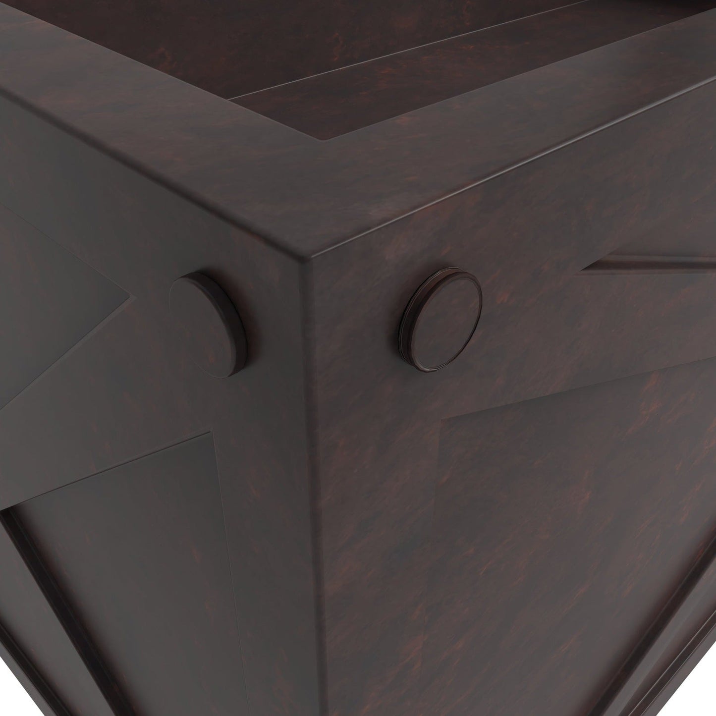 Bonsai Fiberglass and Clay Planter - Rectangular Weather-Resistant Planter Box with Drainage Holes