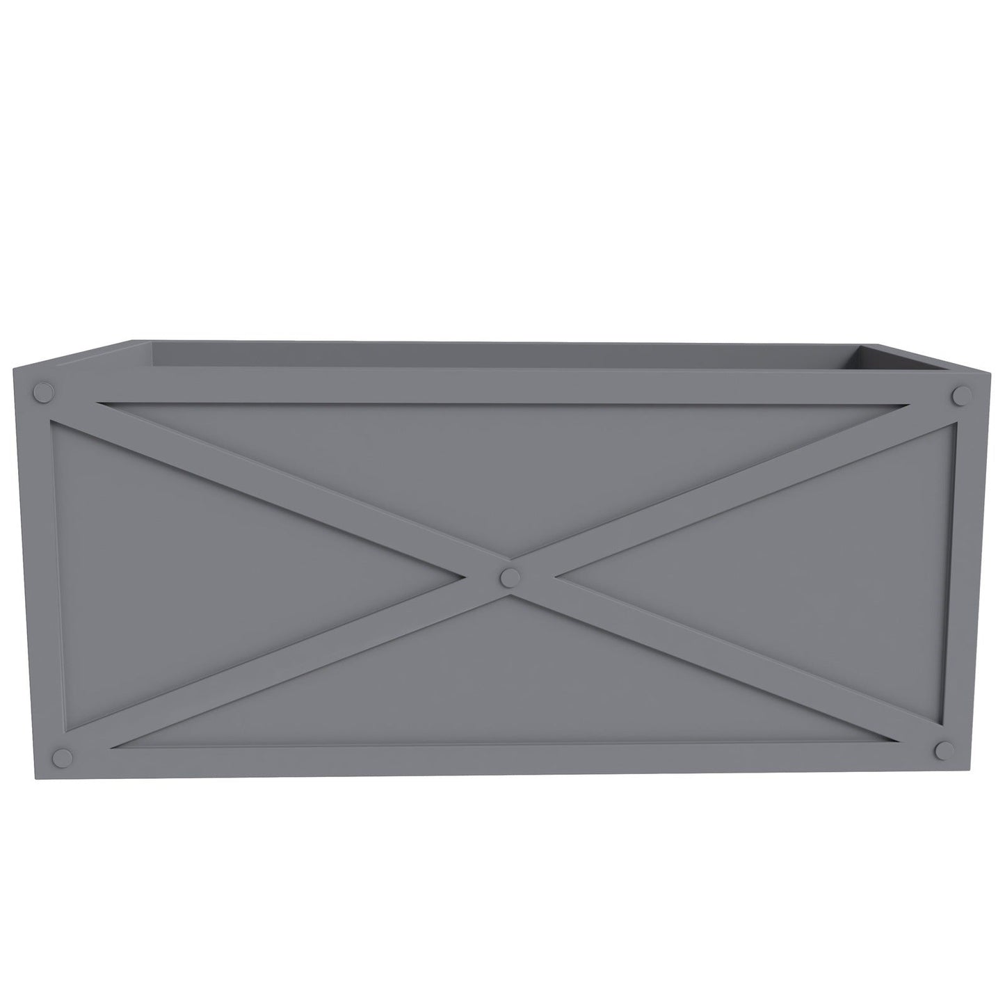 Bonsai Fiberglass and Clay Planter - Rectangular Weather-Resistant Planter Box with Drainage Holes