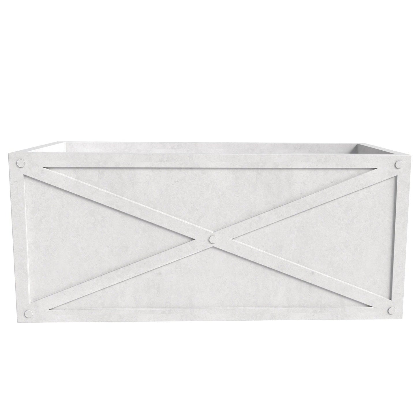 Bonsai Fiberglass and Clay Planter - Rectangular Weather-Resistant Planter Box with Drainage Holes