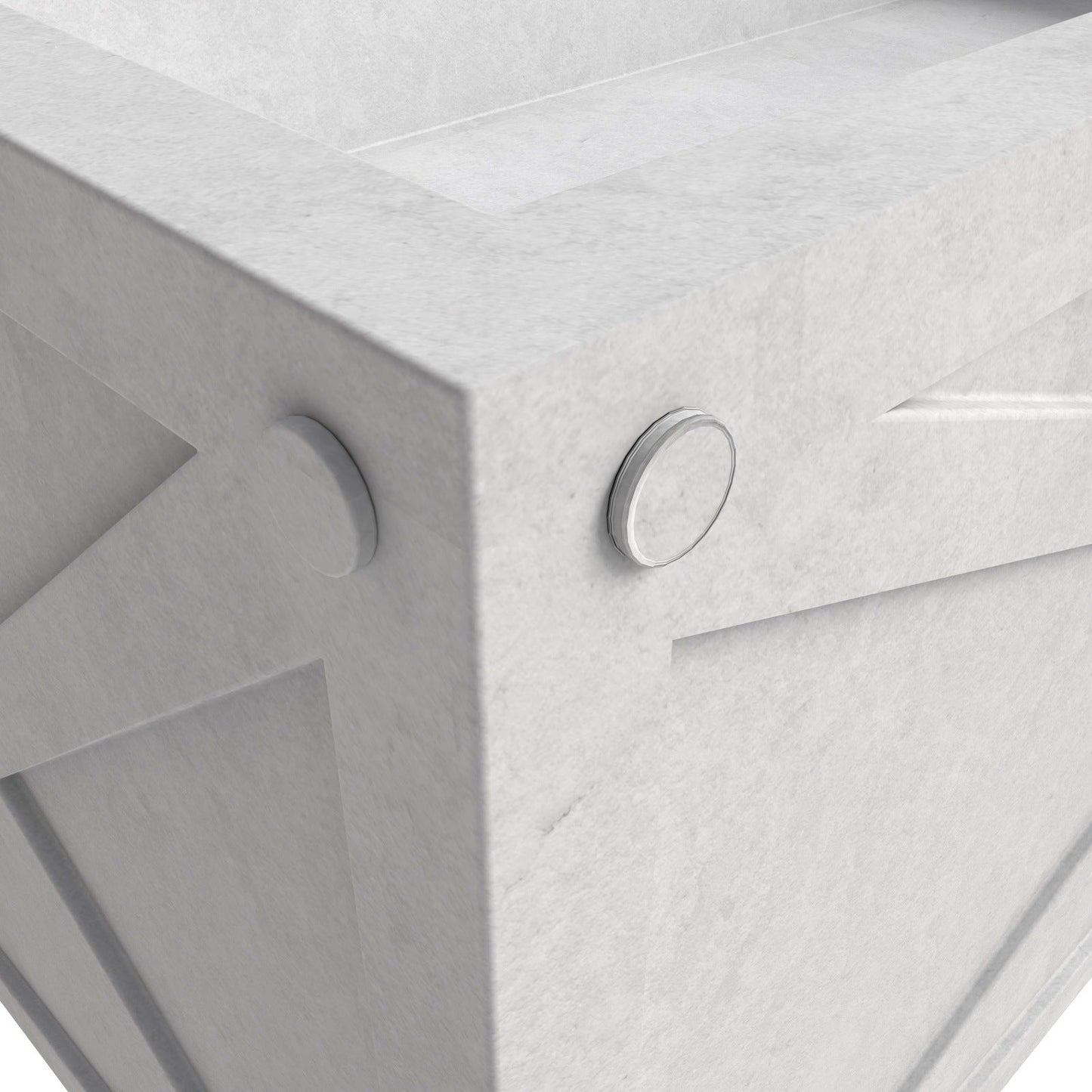 Bonsai Fiberglass and Clay Planter - Rectangular Weather-Resistant Planter Box with Drainage Holes
