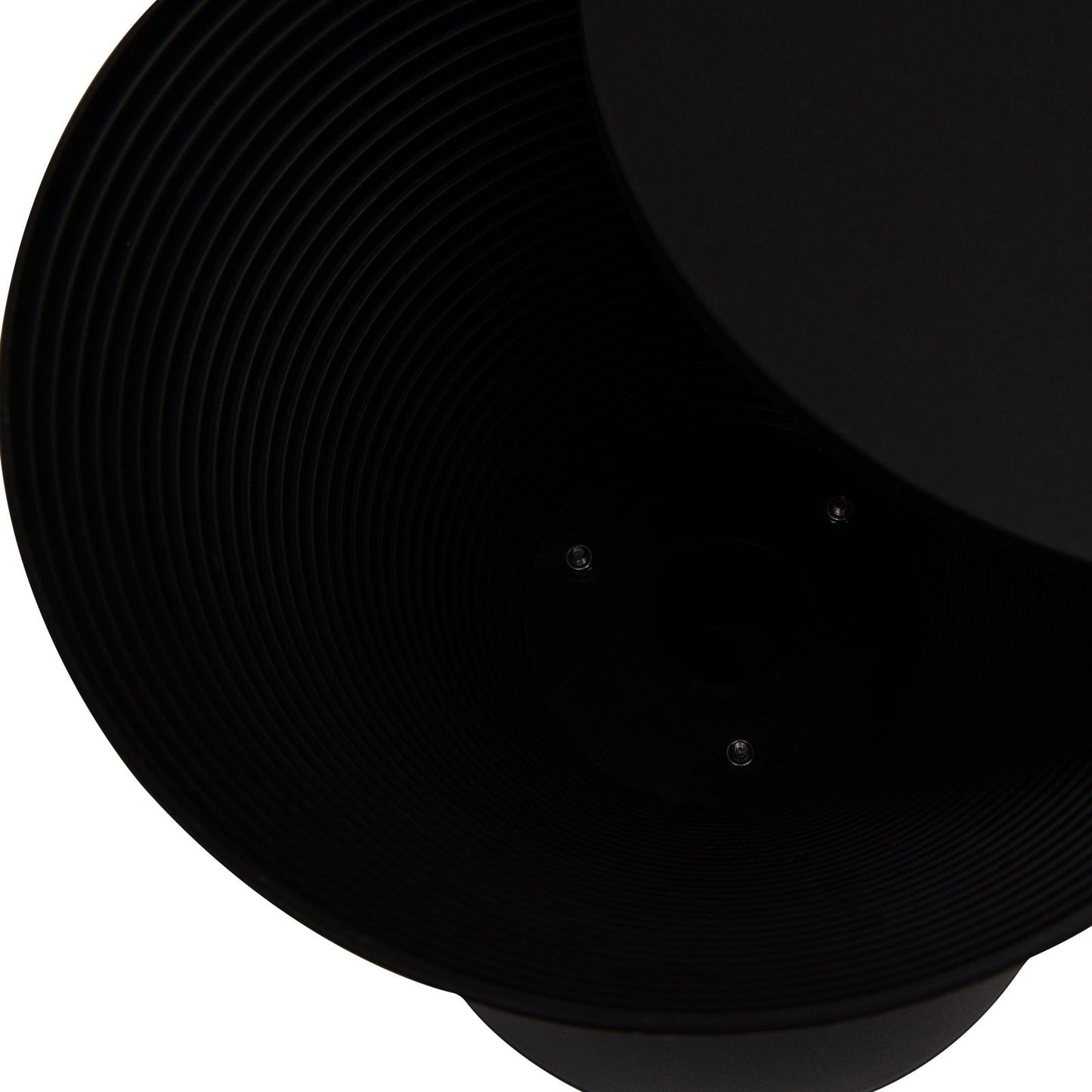 Boyd Storage Round Side End Table in Polypropylene Plastic