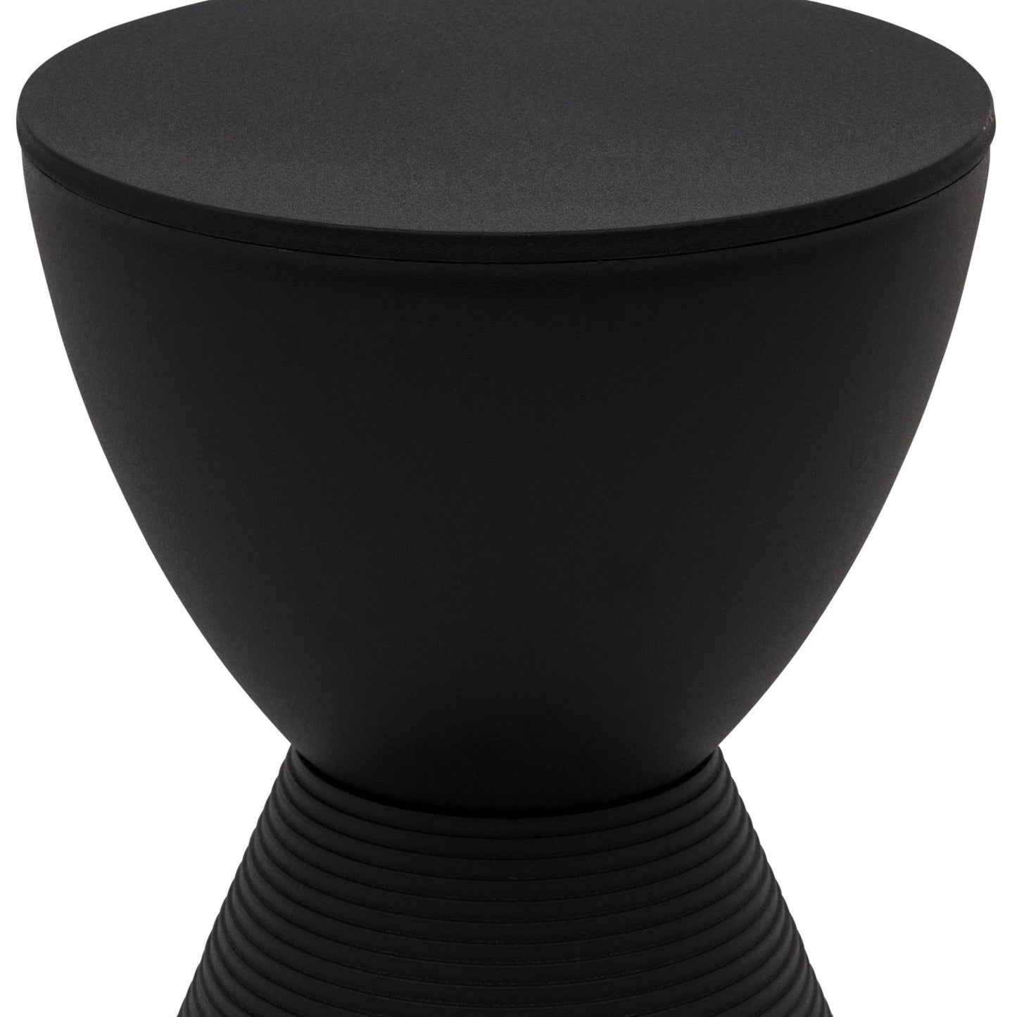 Boyd Storage Round Side End Table in Polypropylene Plastic