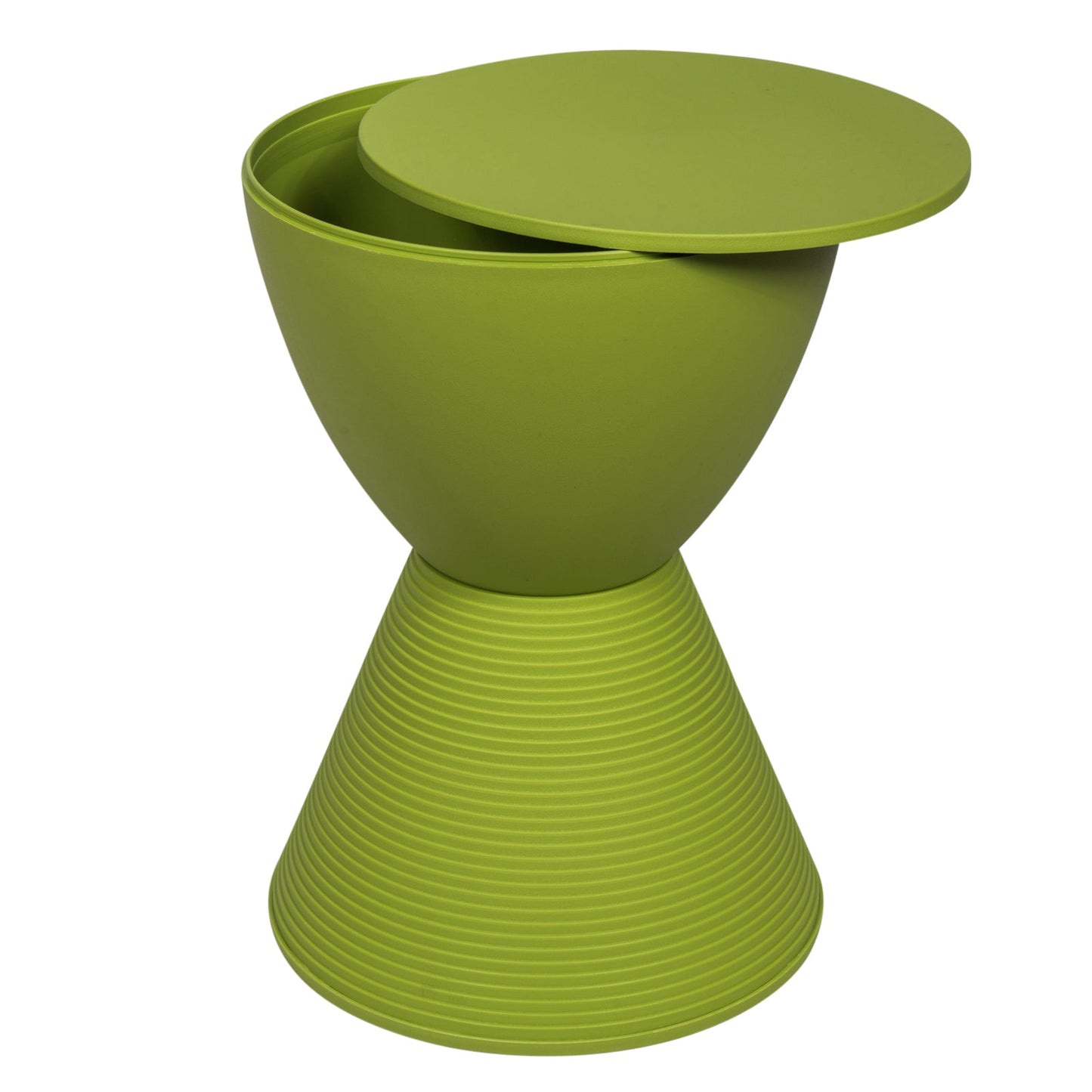 Boyd Storage Round Side End Table in Polypropylene Plastic