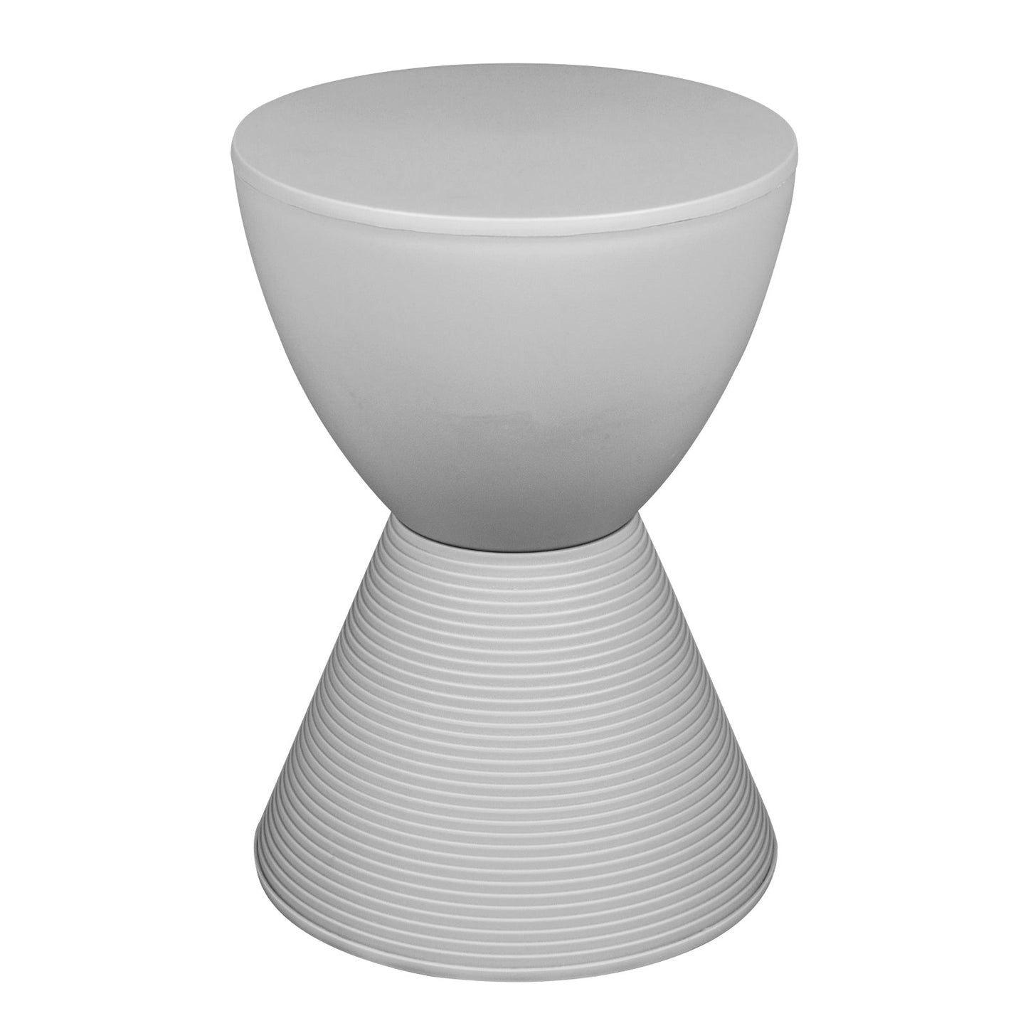 Boyd Storage Round Side End Table in Polypropylene Plastic