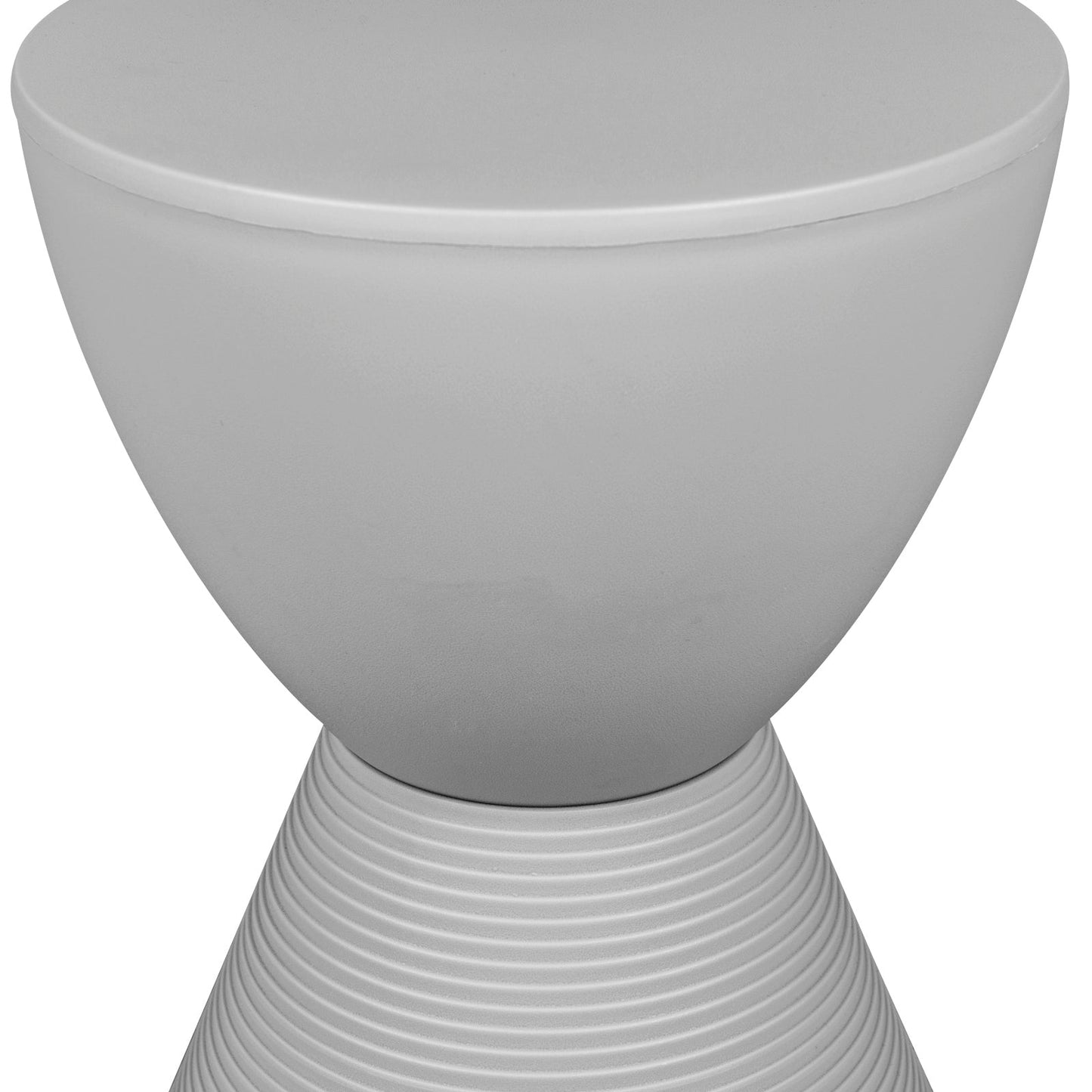Boyd Storage Round Side End Table in Polypropylene Plastic