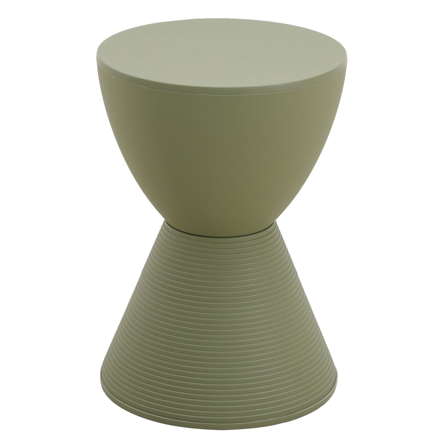 Boyd Storage Round Side End Table in Polypropylene Plastic
