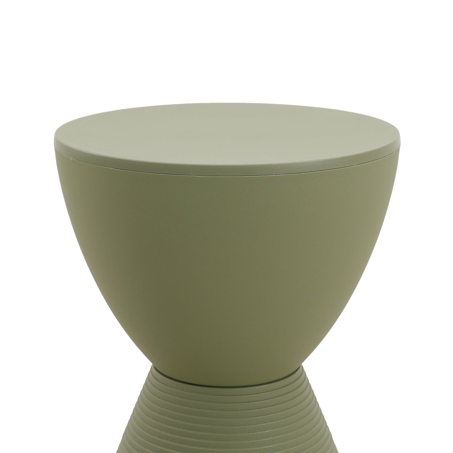 Boyd Storage Round Side End Table in Polypropylene Plastic