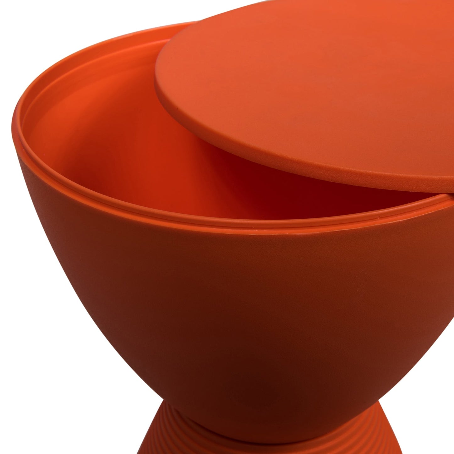 Boyd Storage Round Side End Table in Polypropylene Plastic