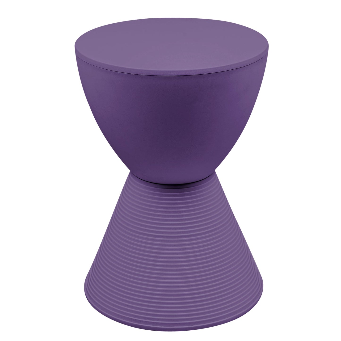 Boyd Storage Round Side End Table in Polypropylene Plastic