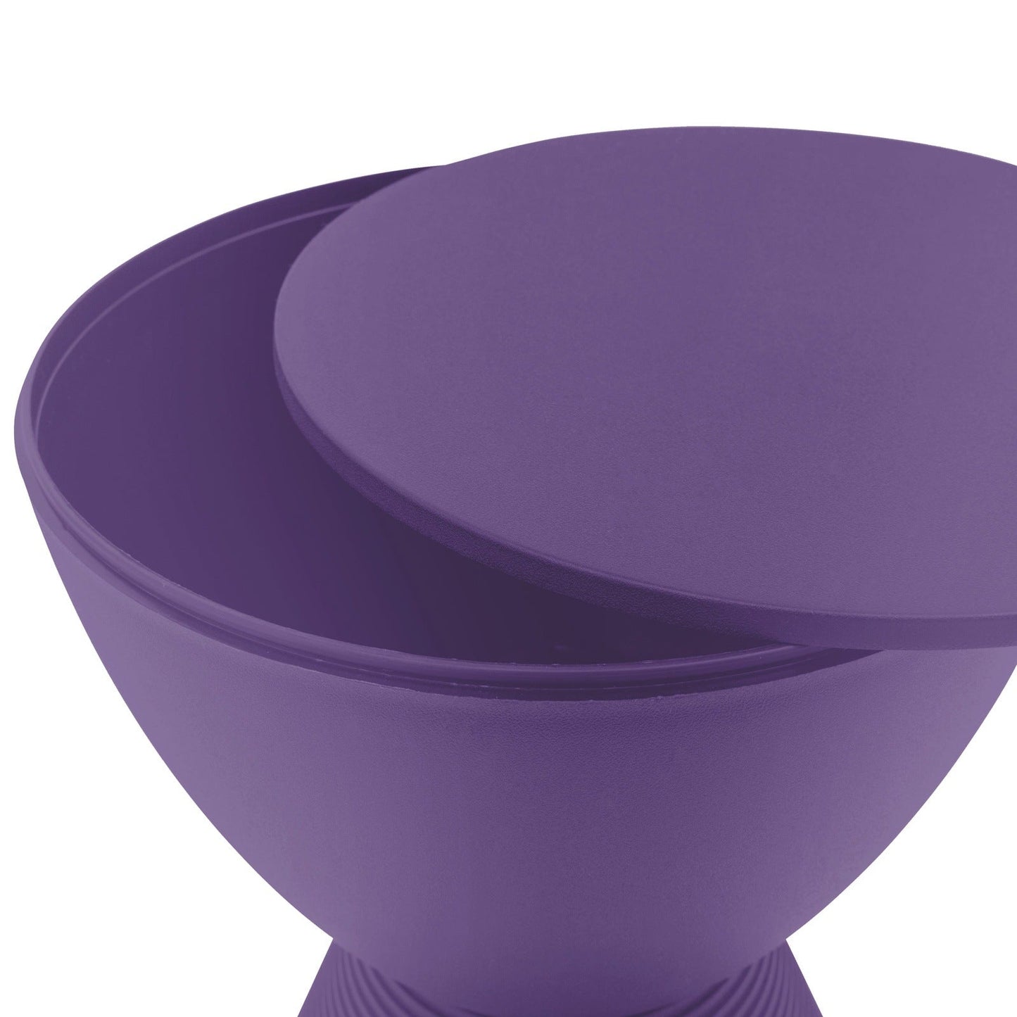 Boyd Storage Round Side End Table in Polypropylene Plastic