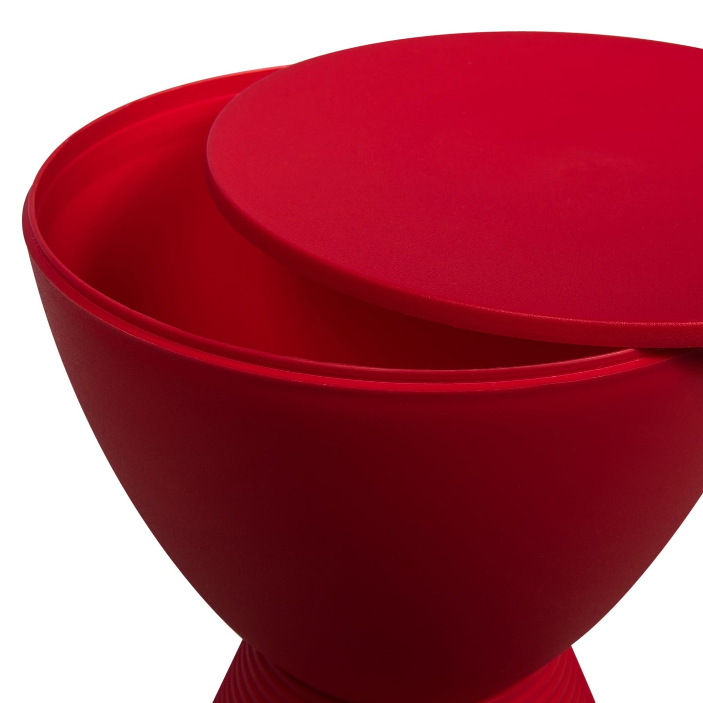 Boyd Storage Round Side End Table in Polypropylene Plastic