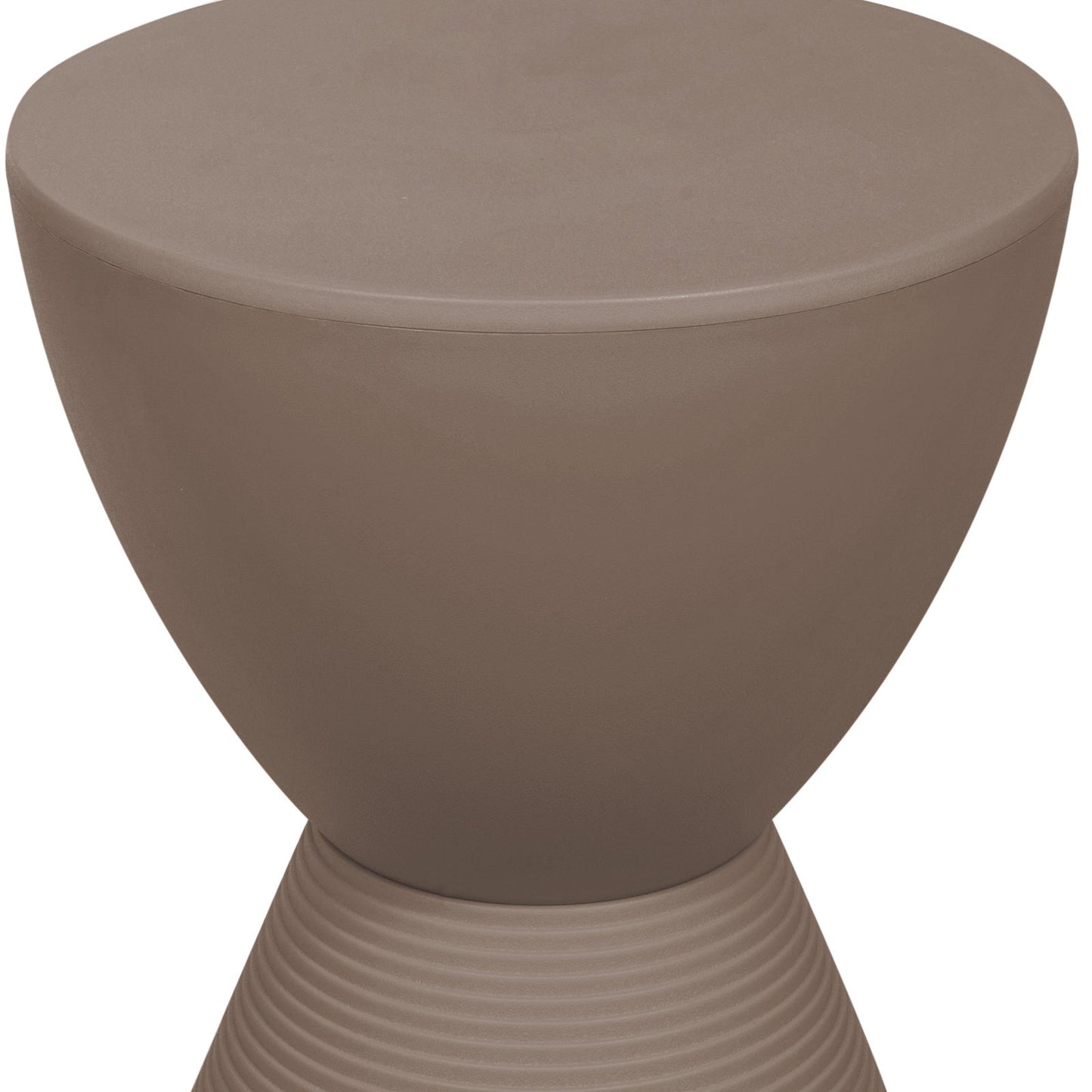 Boyd Storage Round Side End Table in Polypropylene Plastic