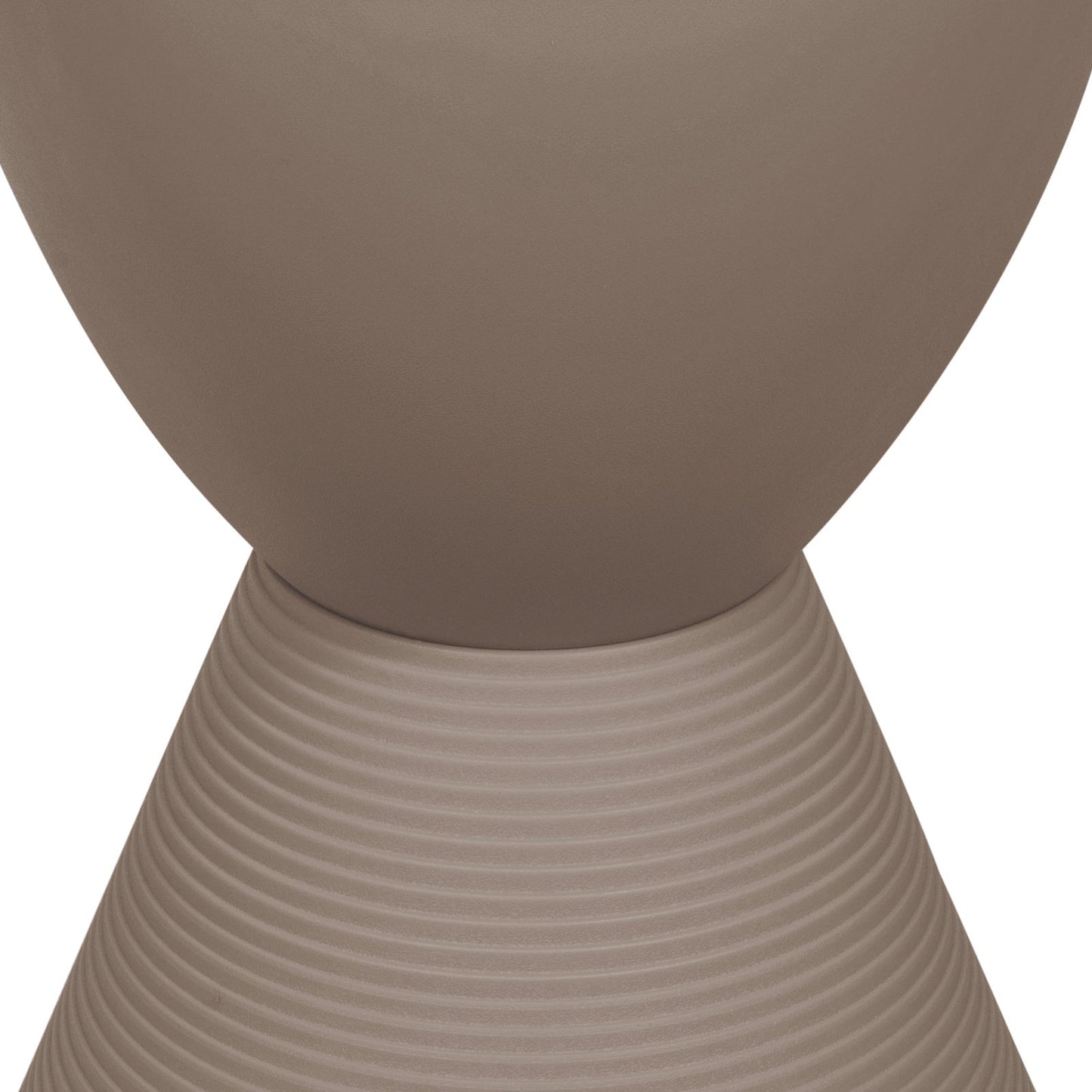 Boyd Storage Round Side End Table in Polypropylene Plastic