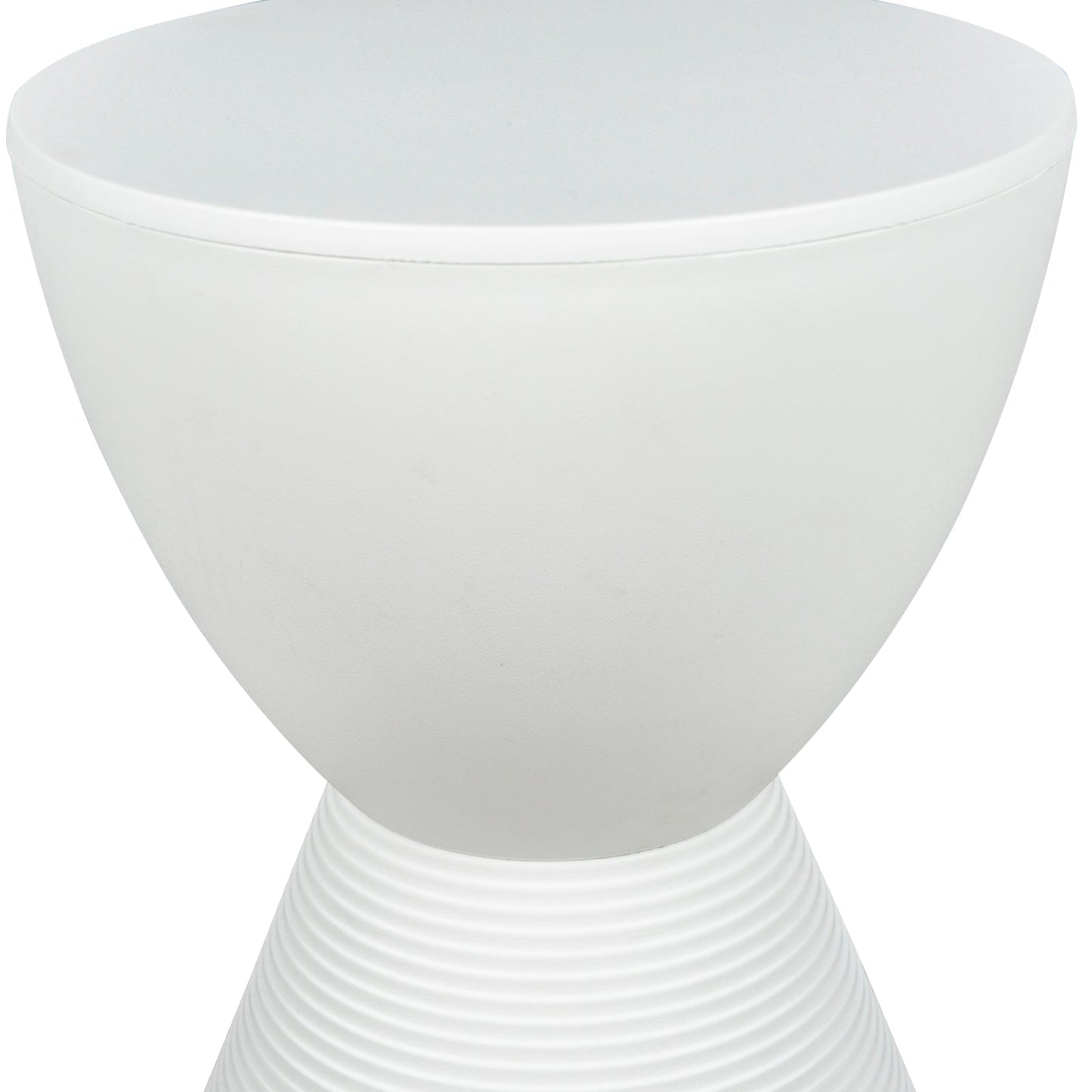 Boyd Storage Round Side End Table in Polypropylene Plastic