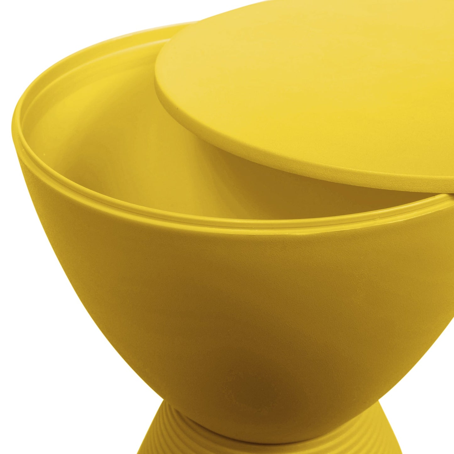 Boyd Storage Round Side End Table in Polypropylene Plastic