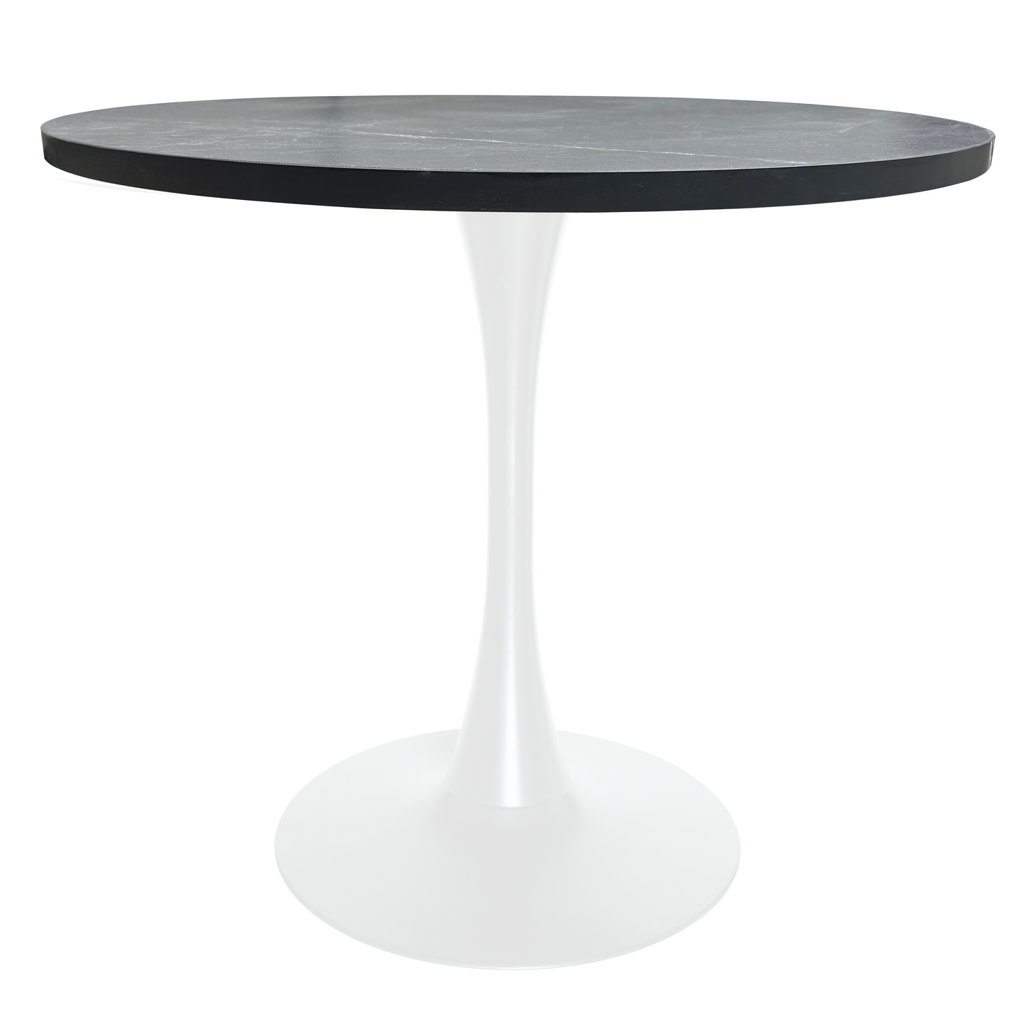 Bristol 36" Round Dining Table with MDF Top and White Iron Base - Bristol Collection