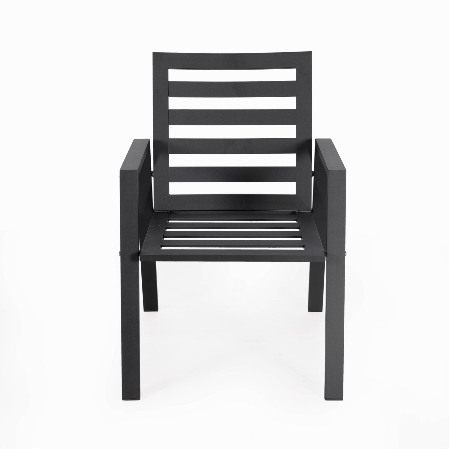 Chelsea Modern Aluminum Patio Dining Armchair with Removable Cushions Set of 4