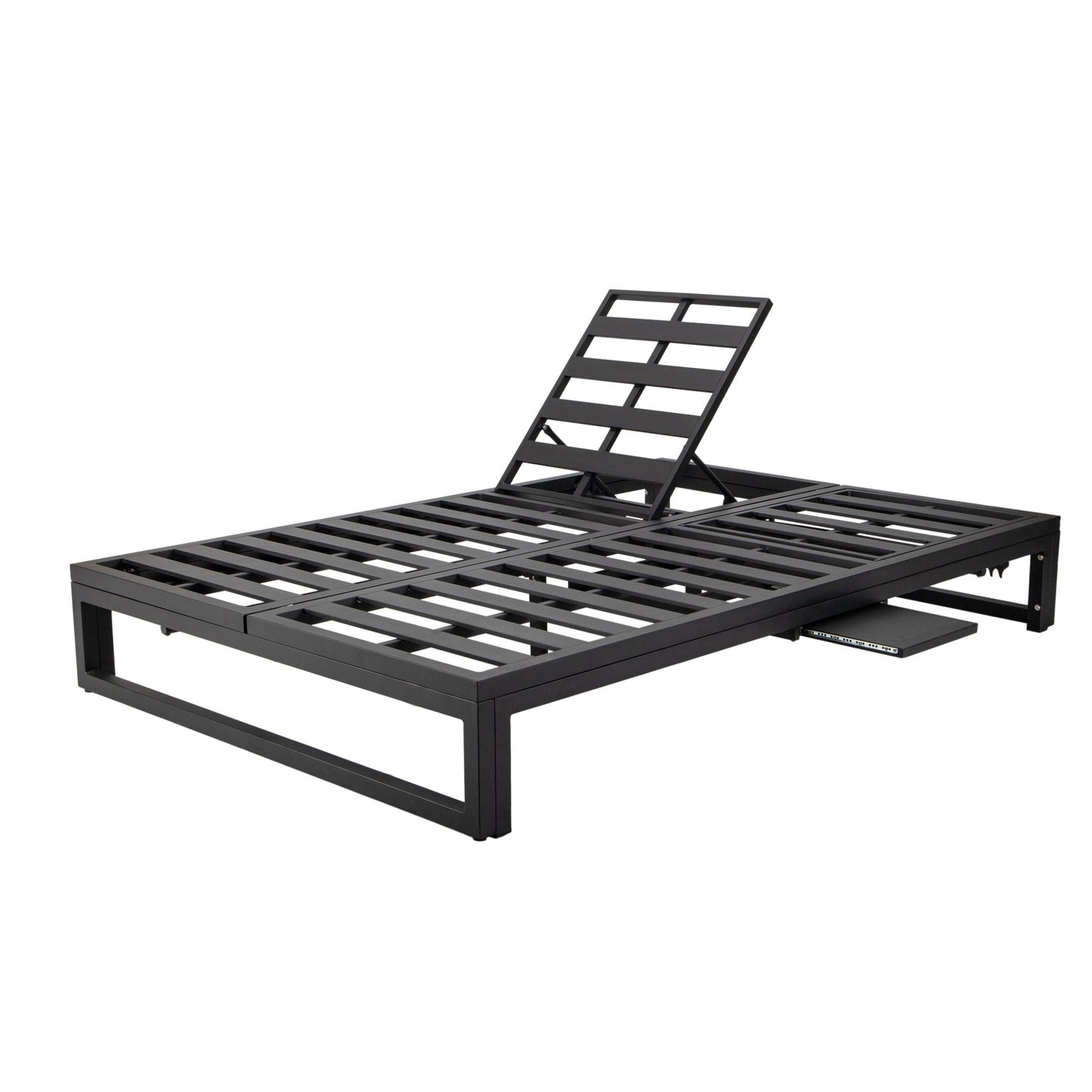 Chelsea Aluminum Outdoor 2 in 1 Convertible Sofa and Double Chaise Lounge Chair with Removable Cushions