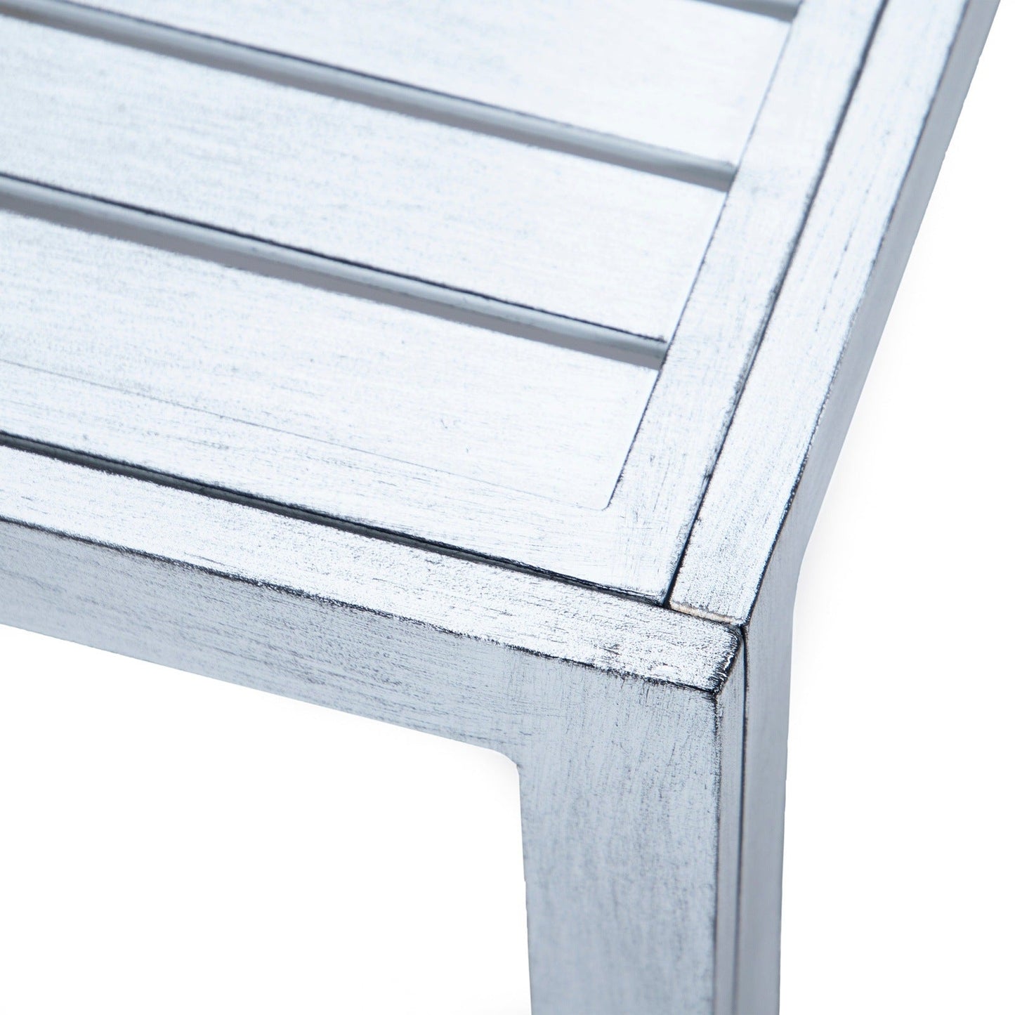 Chelsea 7-Piece Patio Sectional And Coffee Table Set In Weathered Grey Aluminum With Cushions