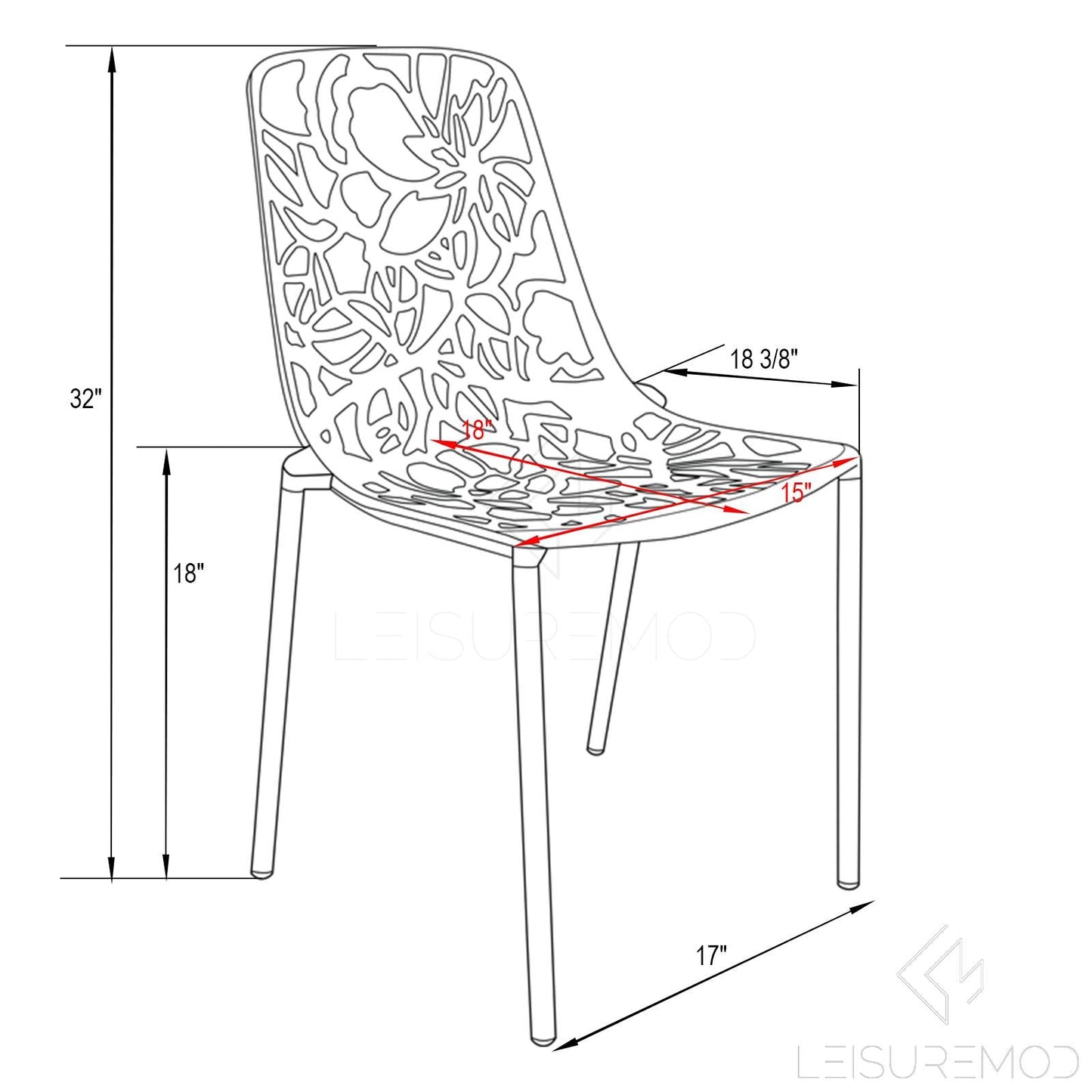 Devon 7-Piece Outdoor Dining Set: Aluminum Table with Glass Top & 6 Flower Armchairs