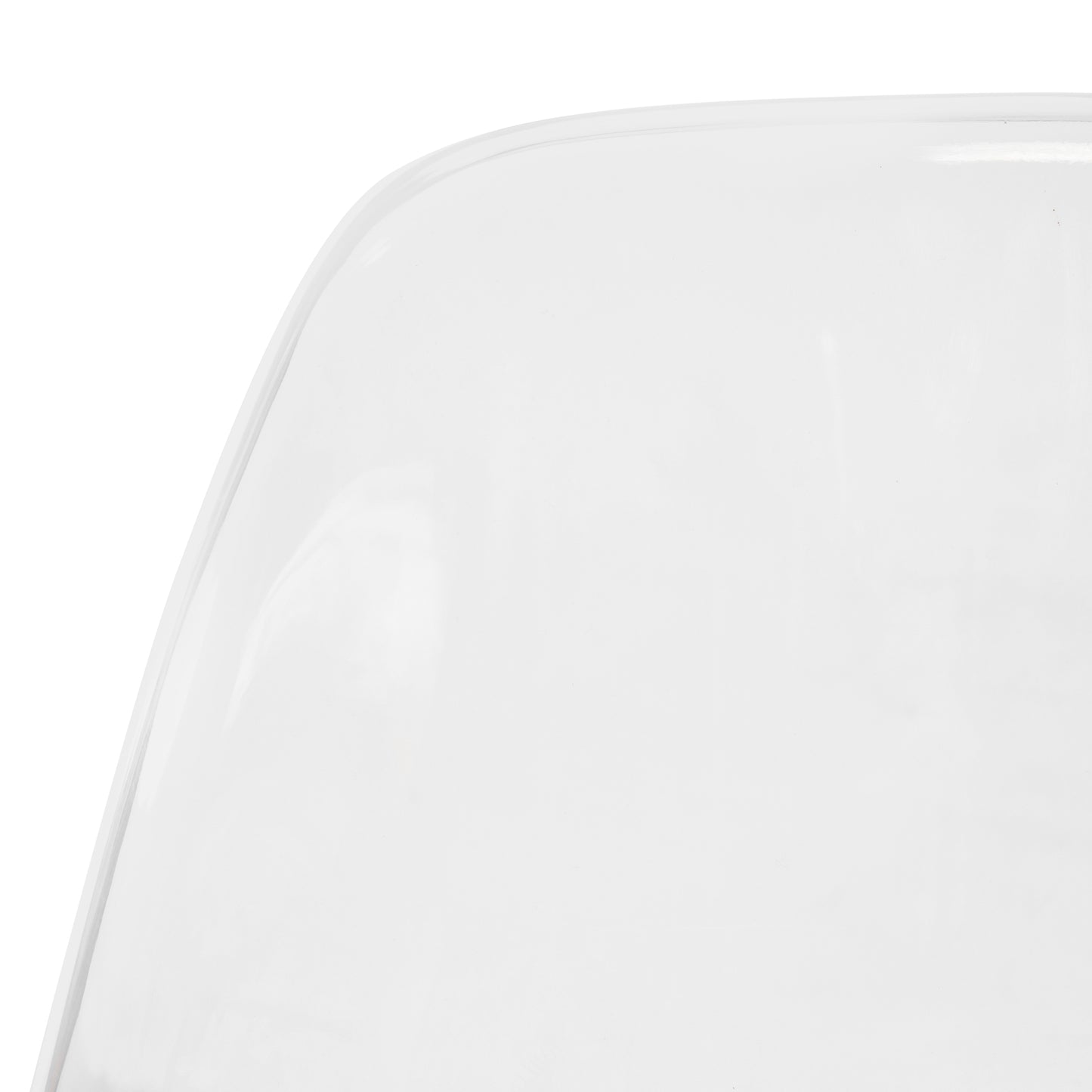 Cresco Modern Dining Chair Molded Side Chair with Acrylic Base