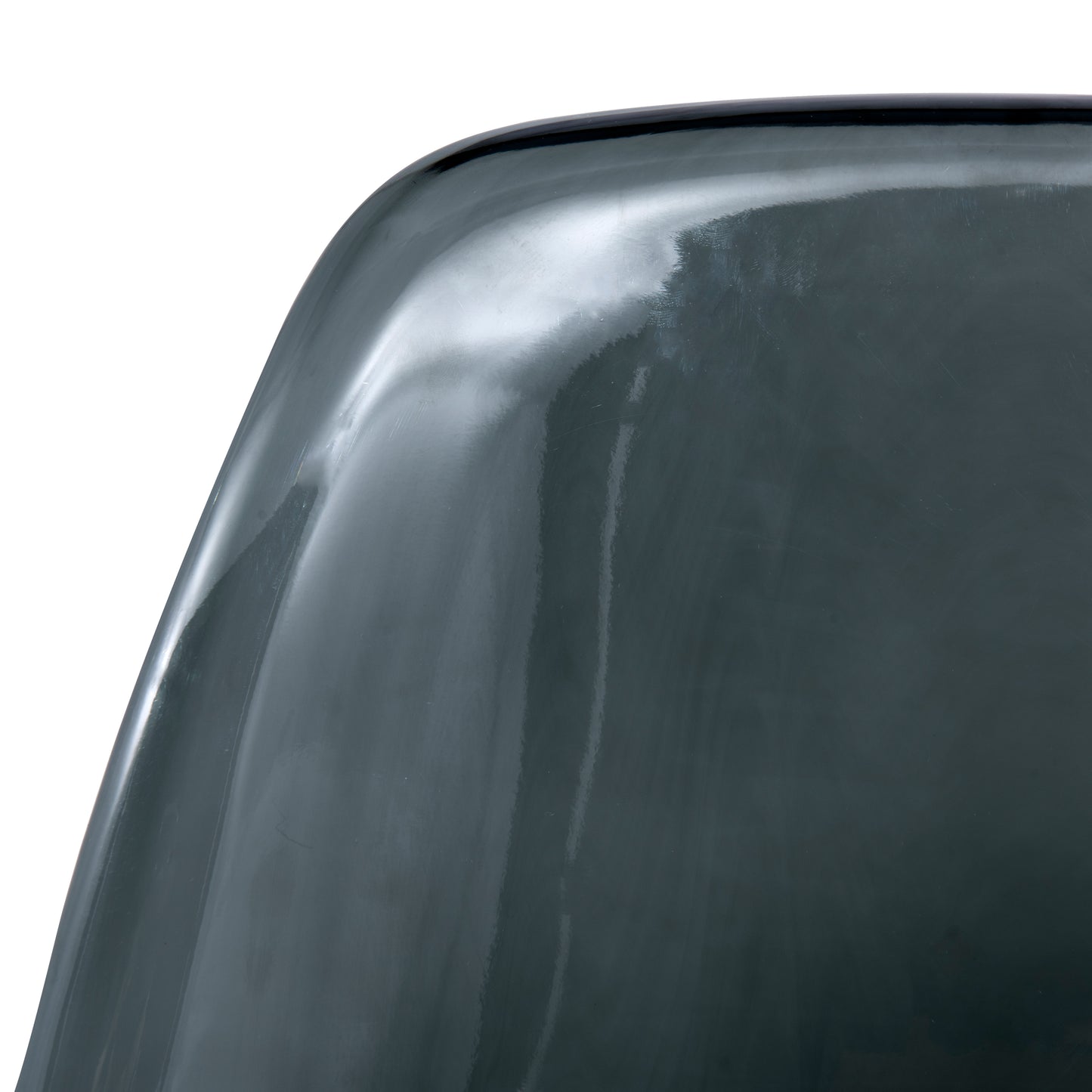 Cresco Modern Dining Chair Molded Side Chair with Acrylic Base