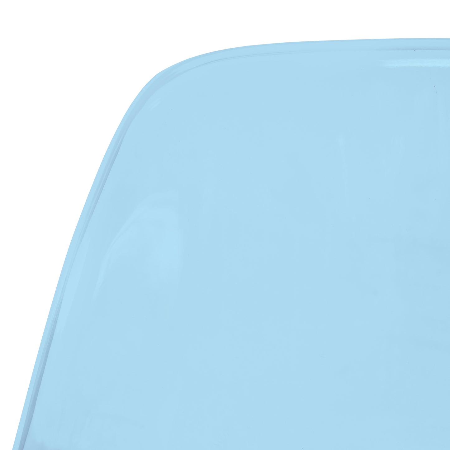 Cresco Modern Dining Chair Molded Side Chair with Acrylic Base