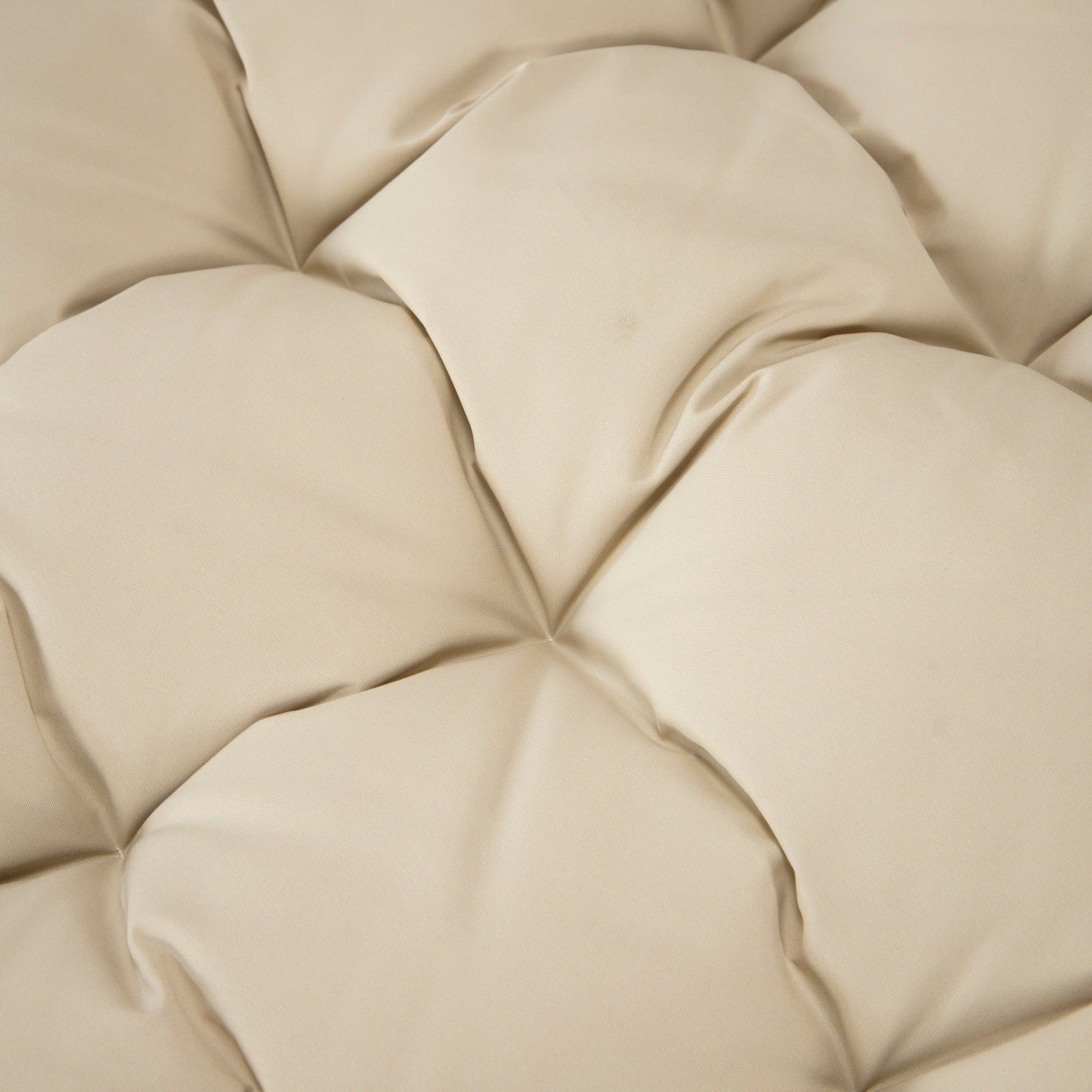 Modern Upholstered 2 Person Hanging Egg Swing Cushion with Headrest