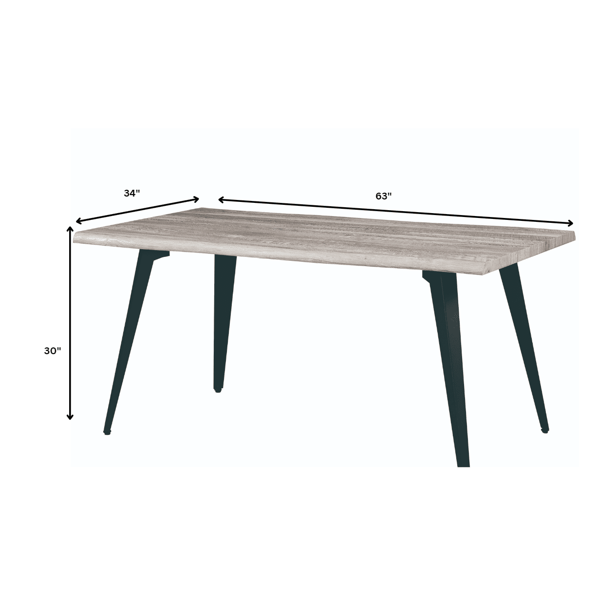 Ravenna 7-Piece Dining Set with 63” Rectangular Table and 6-Piece Velvet Arm Chairs