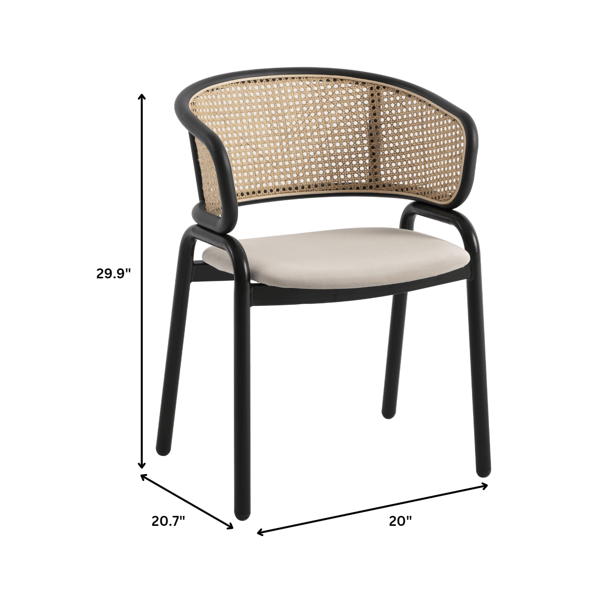 Ravenna 7-Piece Dining Set with 63” Rectangular Table and 6-Piece Velvet Arm Chairs