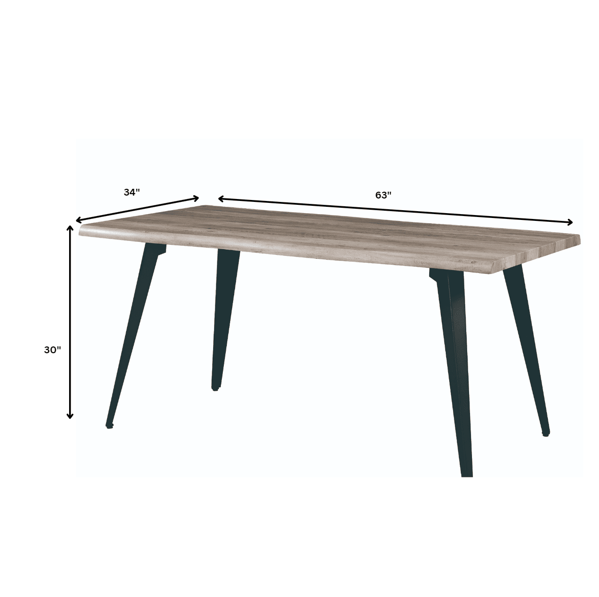 Ravenna 7-Piece Dining Set with 63” Rectangular Table and 6-Piece Velvet Arm Chairs