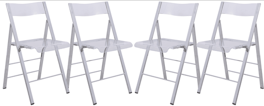 Menno Modern Acrylic Folding Chair