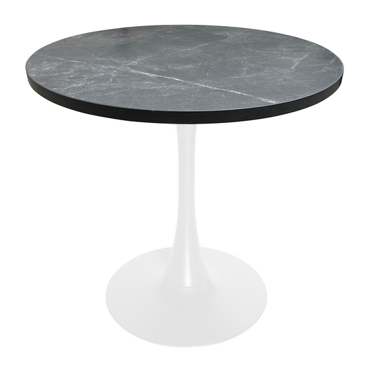 Bristol 36" Round Dining Table with MDF Top and White Iron Base - Bristol Collection