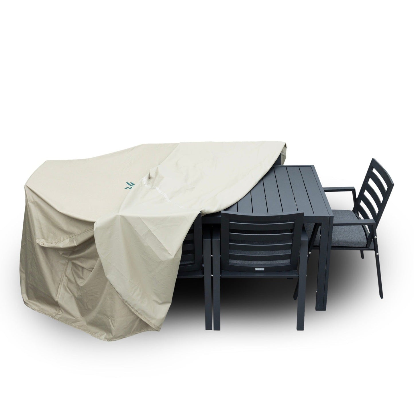 Mid-Century Modern Chelsea Rectangular Outdoor Furniture Rain Cover for 63" and 87" Patio Dining Set